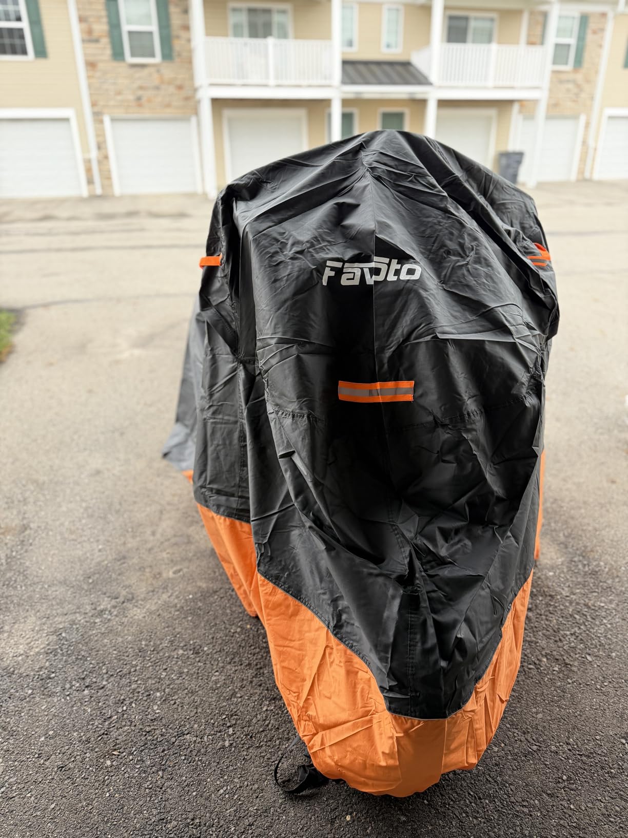 Favoto Motorcycle Cover for Harley Davidson Heavy Duty 420D Oxford | Touring Motorcycle Cover Waterproof Outdoor for Street Glide, Road Glide, Road King, Ultra Limited, CVO Fits up to 110