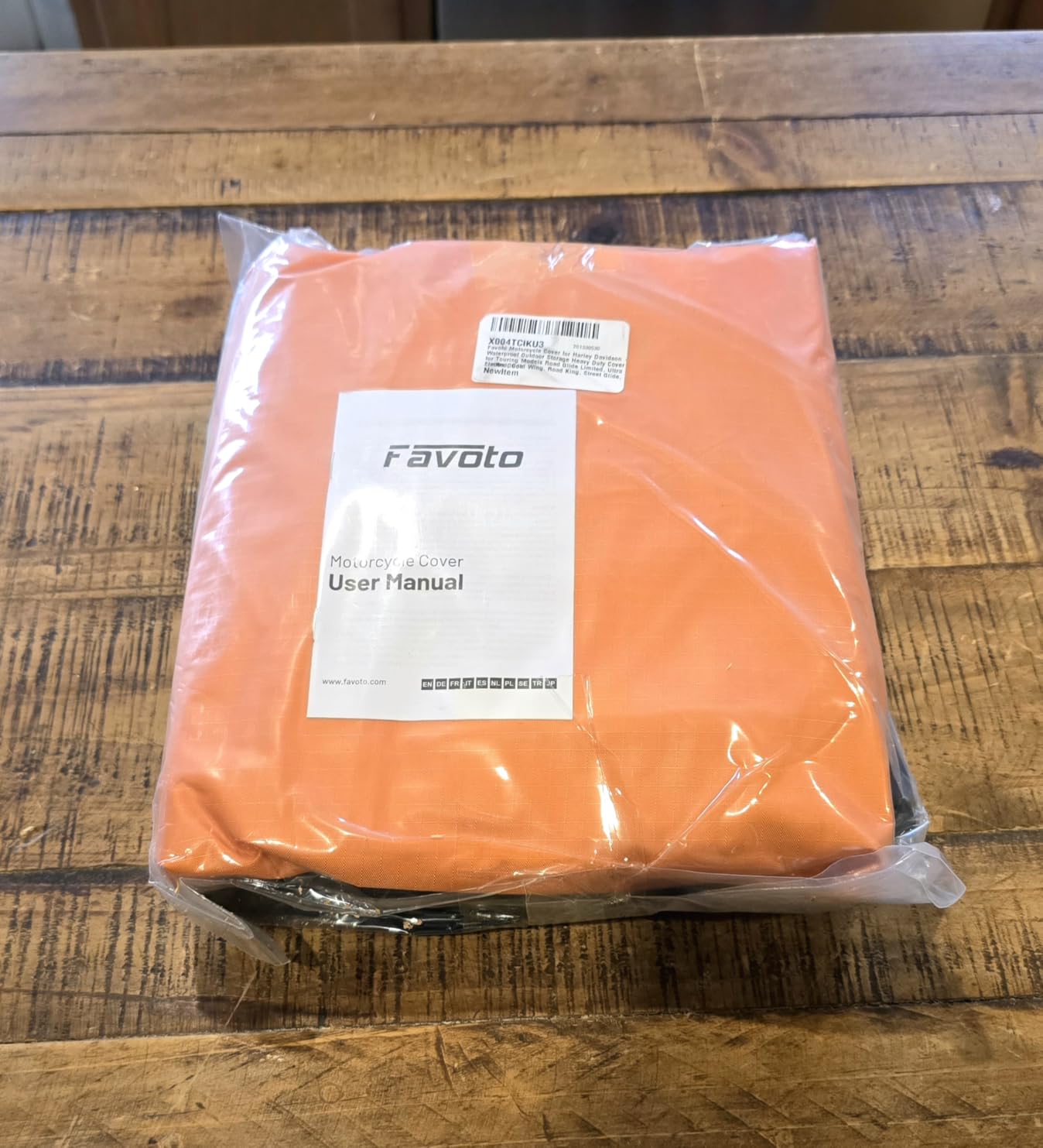 Favoto Motorcycle Cover for Harley Davidson Heavy Duty 420D Oxford | Touring Motorcycle Cover Waterproof Outdoor for Street Glide, Road Glide, Road King, Ultra Limited, CVO Fits up to 110