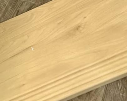 Non Slip Stair Treads for Stair Remodel, 4 Pieces 47x11.8 inch Wood Plastic Composite Stair Treads for Home Decor with 2 inch Square Nose Profile Bullnose Wood Treads Caps (Oak) customer photo 2