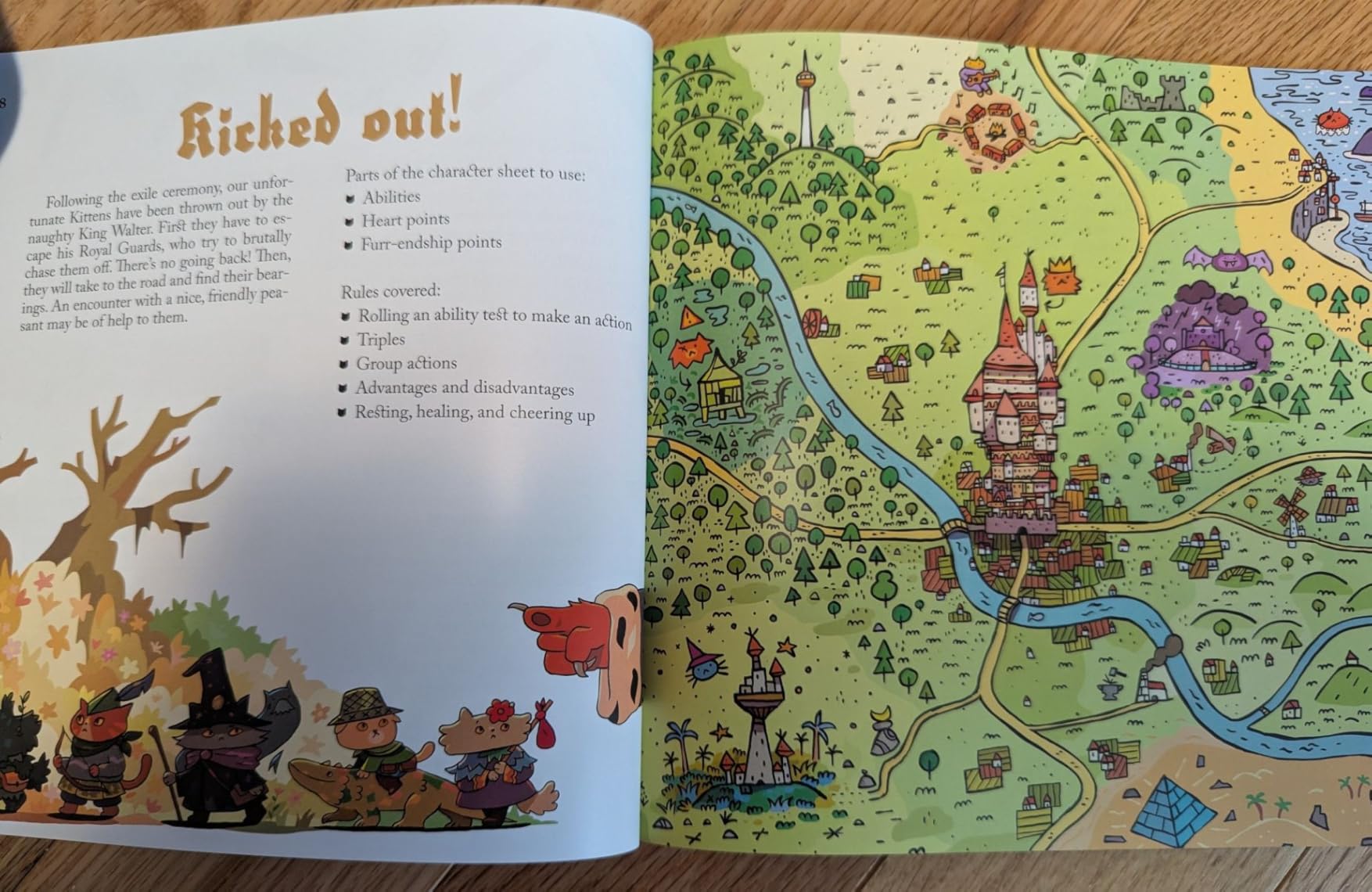 Dungeons & Kittens Roleplaying Game Starter Set | Animal Fantasy RPG in a Wholesome Post-Apocalyptic Medieval World for Family, Kids & Adults, Ages 8+, 2-6 Players, 90 Mins customer photo 1