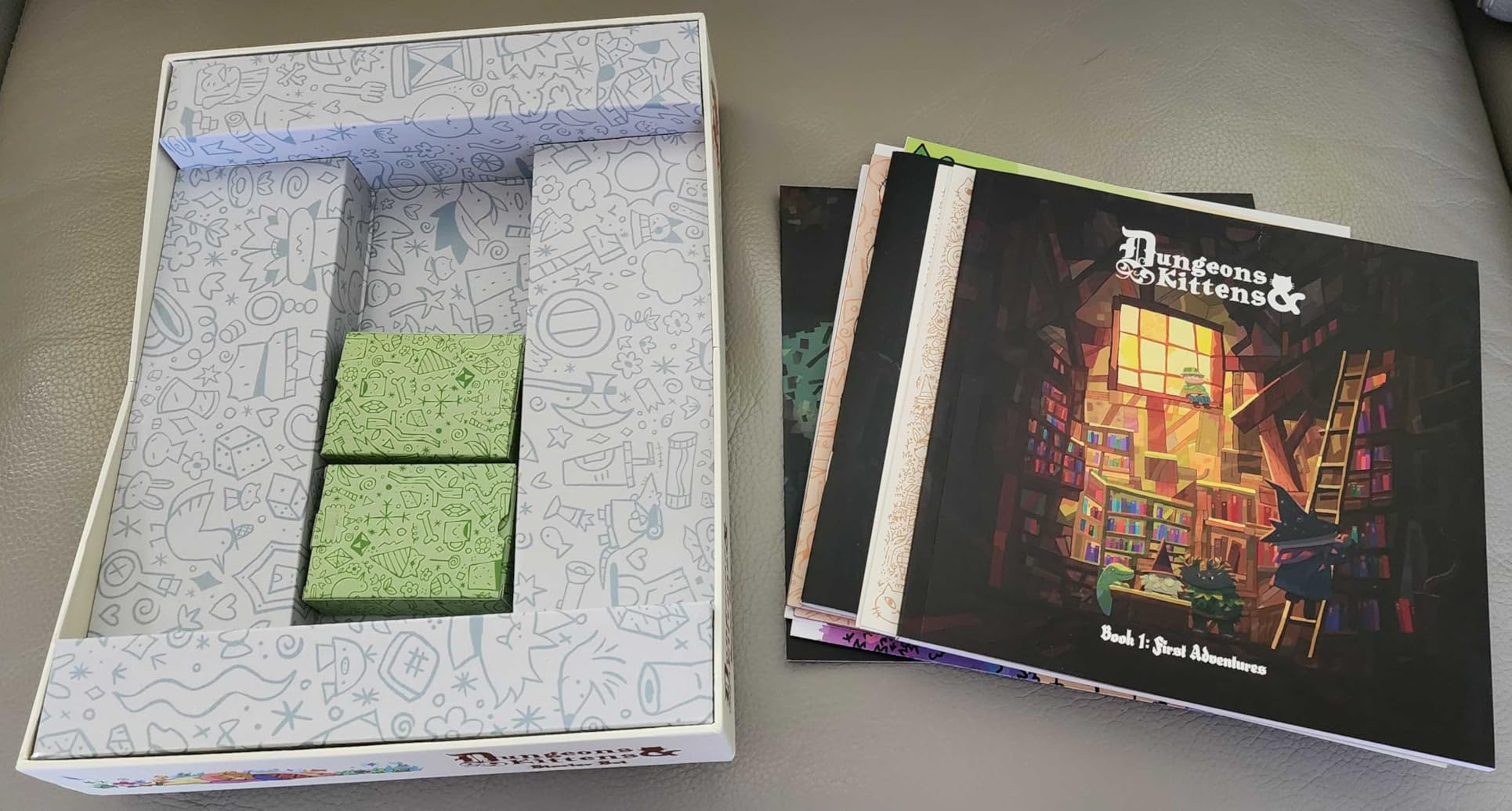 Dungeons & Kittens Roleplaying Game Starter Set | Animal Fantasy RPG in a Wholesome Post-Apocalyptic Medieval World for Family, Kids & Adults, Ages 8+, 2-6 Players, 90 Mins customer photo 2