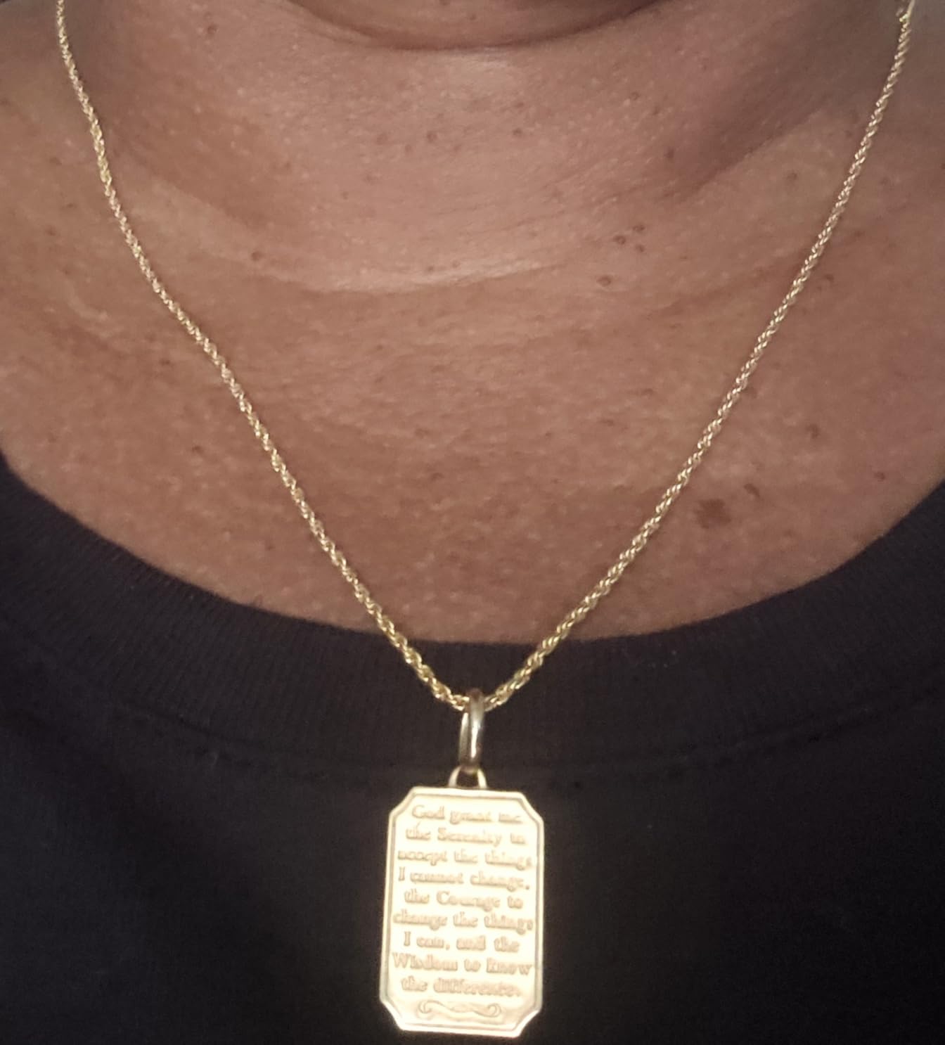 14K Gold Chain Necklaces for Women & Men, 1.5mm/2mm/2.5mm Simple Rope Link Chain for Womens Dainty Non-Tarnish Necklace Unisex Sizes 16-24 Inches customer photo 1