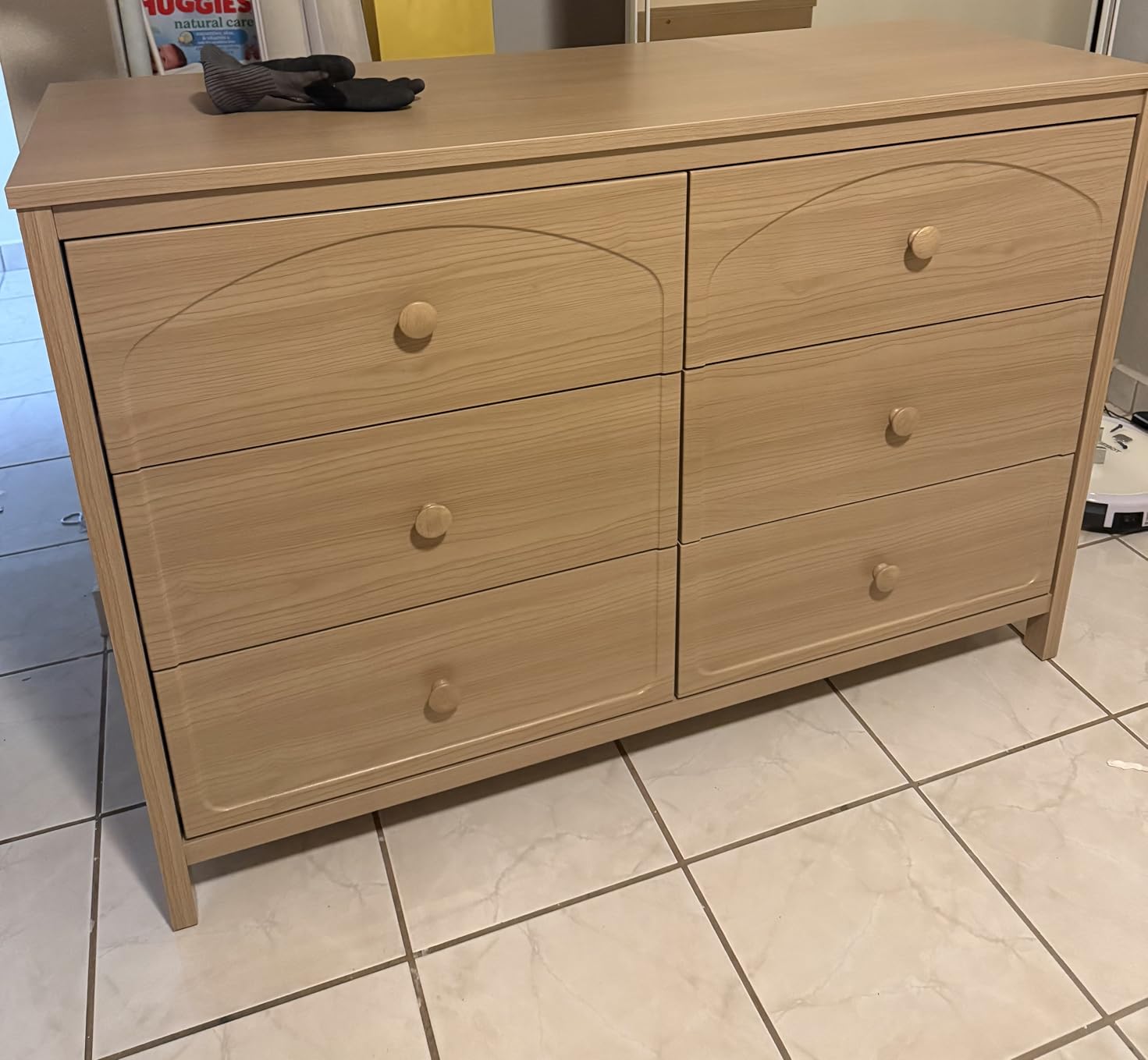 Graco Olivia 6 Drawer Double Dresser, Driftwood | GREENGUARD Gold Certified, Wood Dresser for Bedroom, Kids & Nursery Storage Chest, Safety Interlocking Drawers, Kids Bedroom customer photo 1
