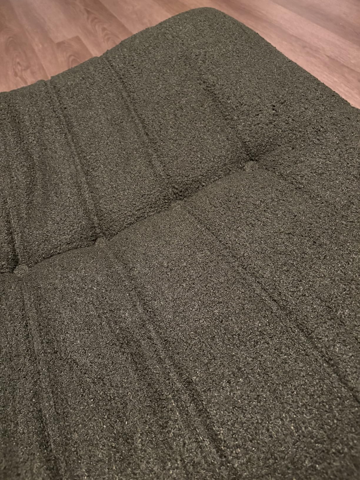 Giant Bean Bag Chair for Adults,Comfy Lazy Fireside Accent Chair with Memory Foam,Cozy Single Floor Sofa Couch Boneless Chaise Lounge for Living Room Bedroom Gaming Room(Black,1Seater) customer photo 1