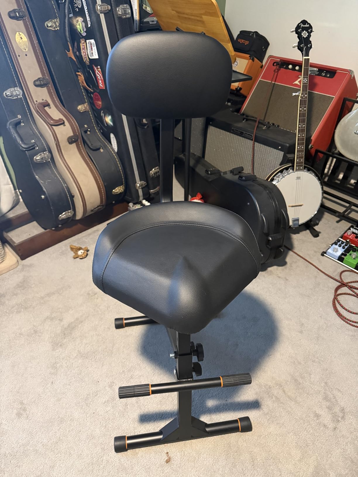 STRICH Guitar Stool with Backrest, Adjustable Stool customer photo 1