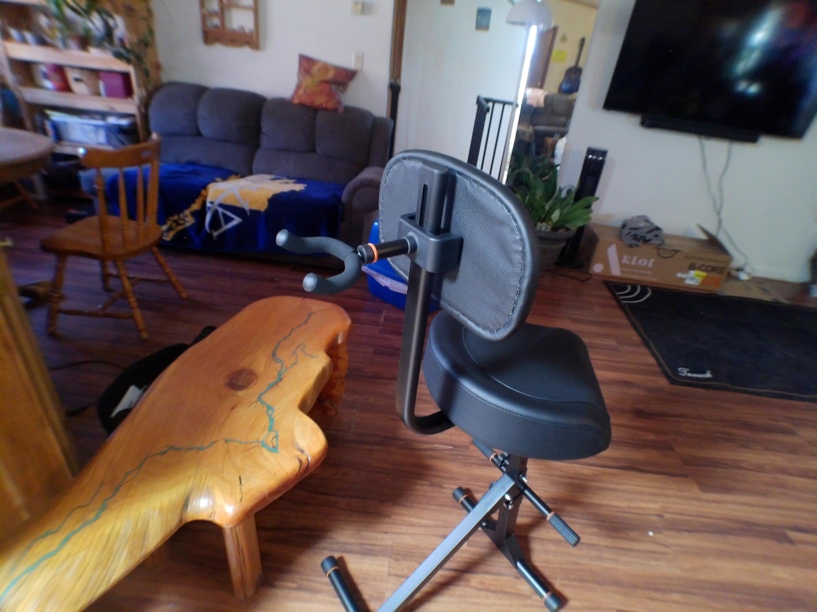 STRICH Guitar Stool with Backrest, Adjustable Stool customer photo 2