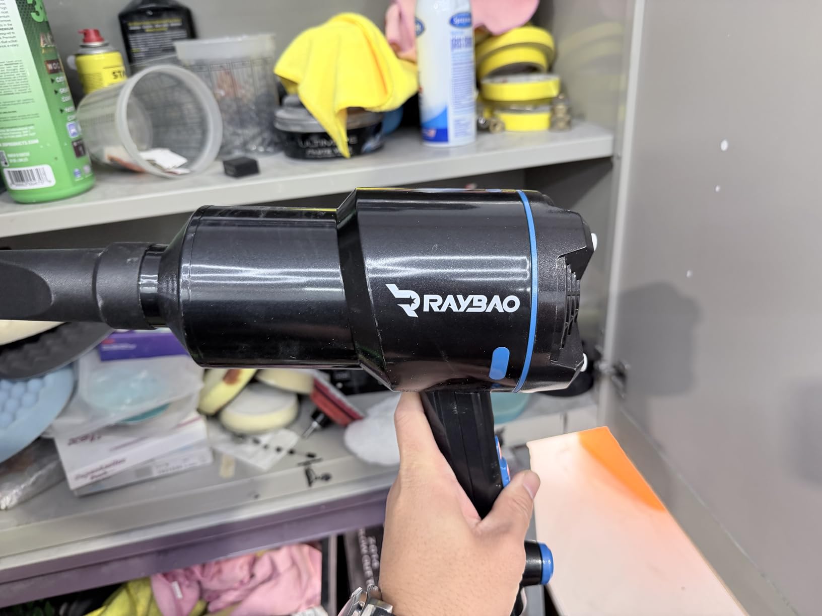 Air Cannon Car Dryer Blower -1300W Filtered 22000FPM Car Detailing/Washing | Car Blower for Drying, 90CFM Air Dryers, Handheld Blowers, 3 Nozzles, Cord 5M/16.4Ft Blower for Car Cleaning/RVs/Motorcycle customer photo 2