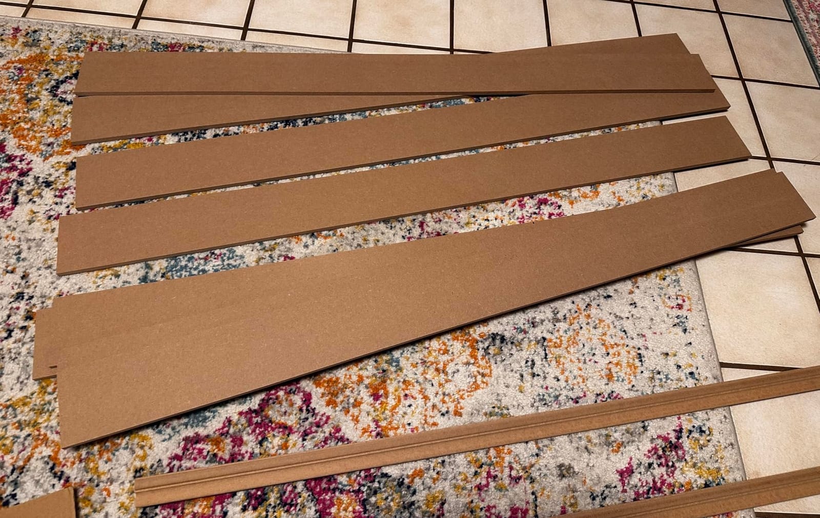 LONGKING Premade Board and Batten Wainscoting Kit, MDF Paintable Accent Wall Panels with Edge Trim, Pre-Cut Ready to Assemble Moulding for Interior Home Decor, Covers 93.93 x 56 in. | Accent wall panel kit, paintable MDF, pre-cut edge trim, ready to assemble, entryway bedroom hallway customer photo 1