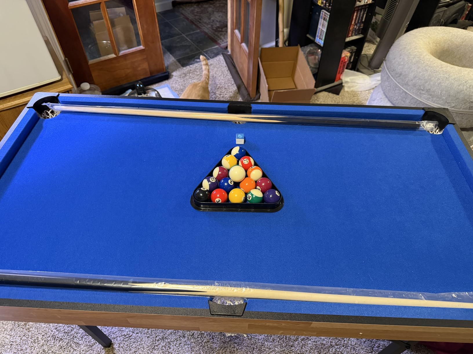 6 in 1 Multi Game Table Folding Pool Table, Billiard, Hockey, Table Tennis, Bowling, Shuffle Board and Tic Tac Toe customer photo 1