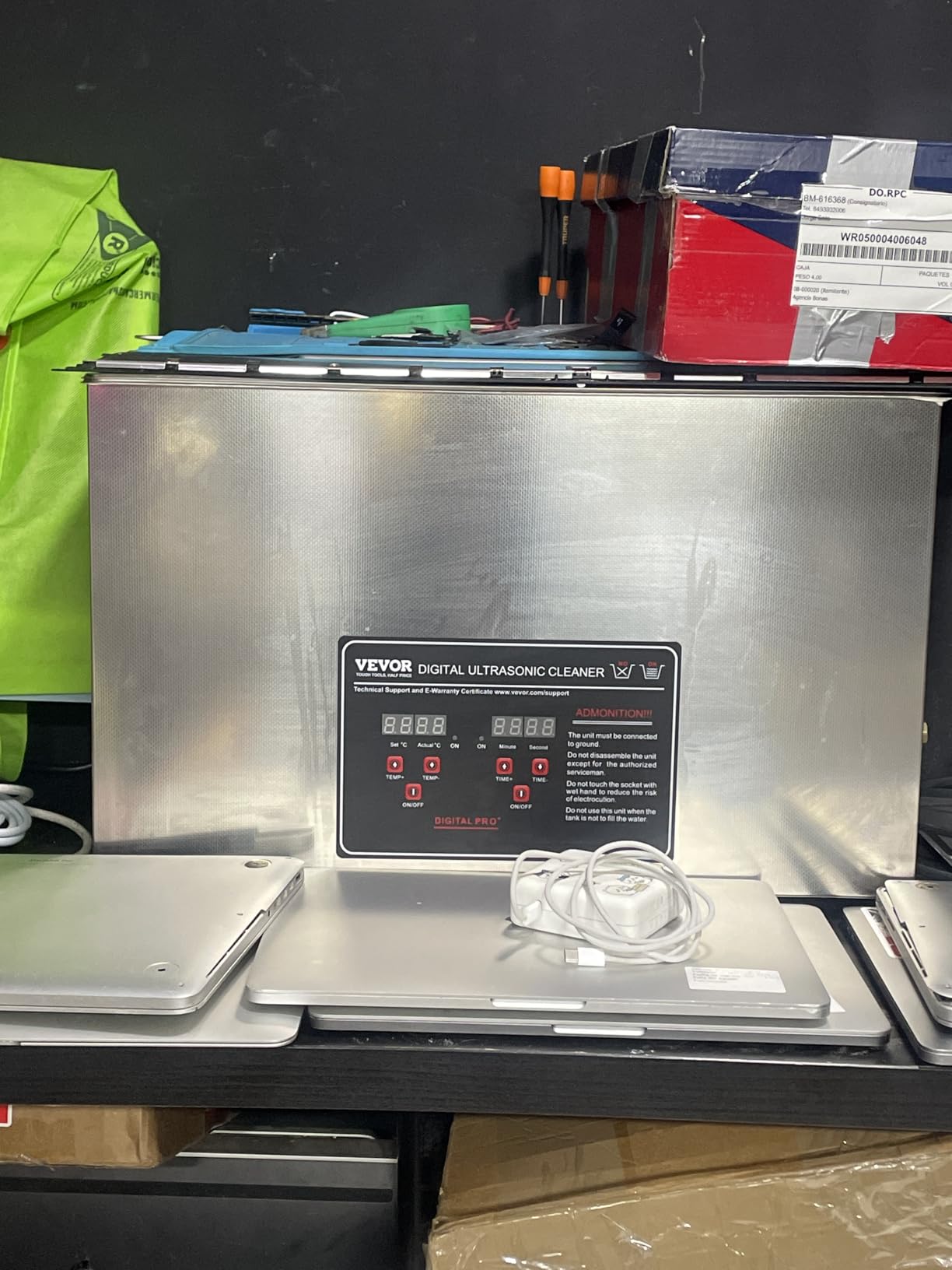 VEVOR 50L Ultrasonic Cleaner, Professional Ultrasonic Cleaner Machine with Cleaning Basket & Digital Display, 840W Stainless Steel Large Cleaning Machine with Wheels for Industrial Parts, Carburetors customer photo 2