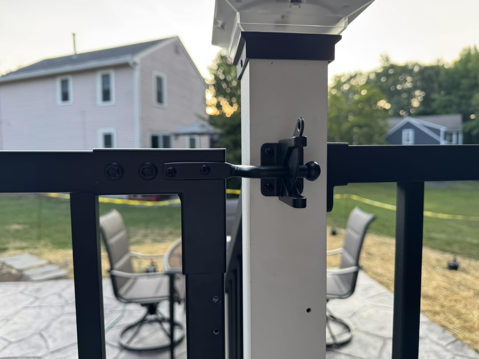 3ft x 36in Aluminum Deck Gate Kit with Self Closing Hinges & Latch | Welded Anti Sag Frame, Cut-to-Fit, AAMA 2604 Weather-Resistant Finish, Easy DIY installation, Deck Porch Patio garden Gate customer photo 2