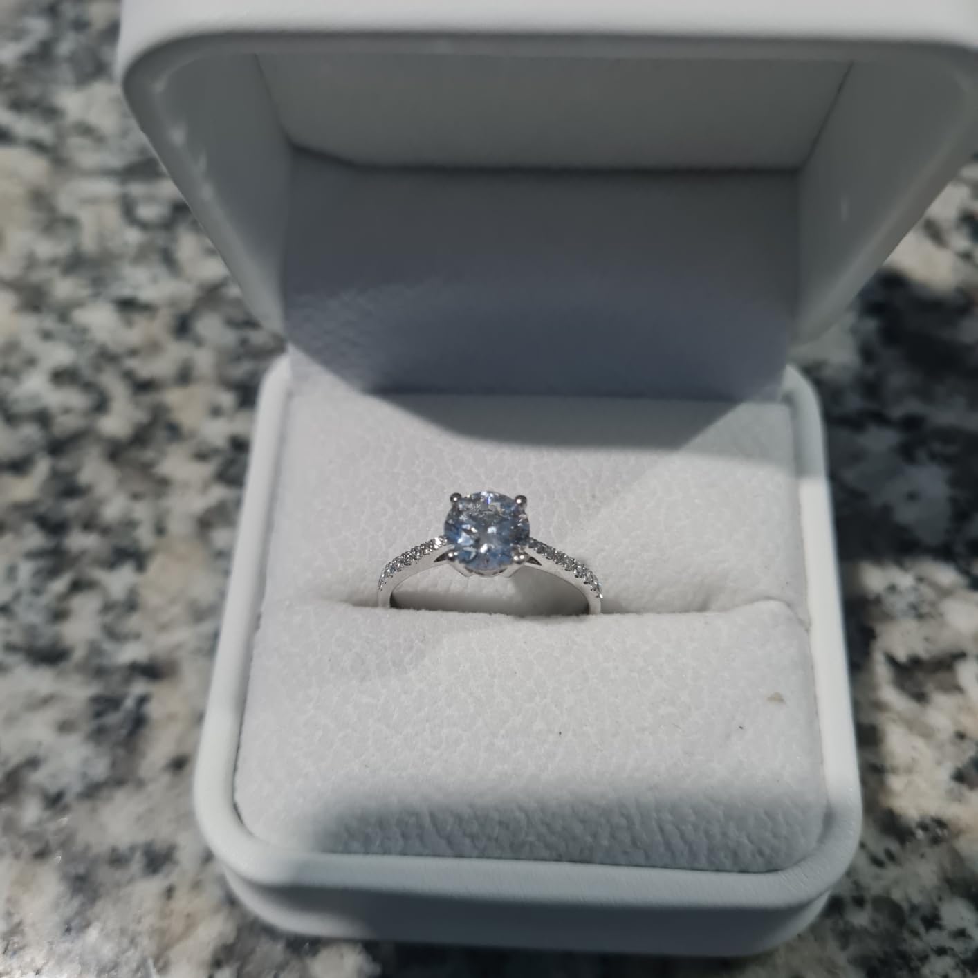 Pave IGI Certified LAB Grown Diamond Engagement Rings for Women customer photo 1