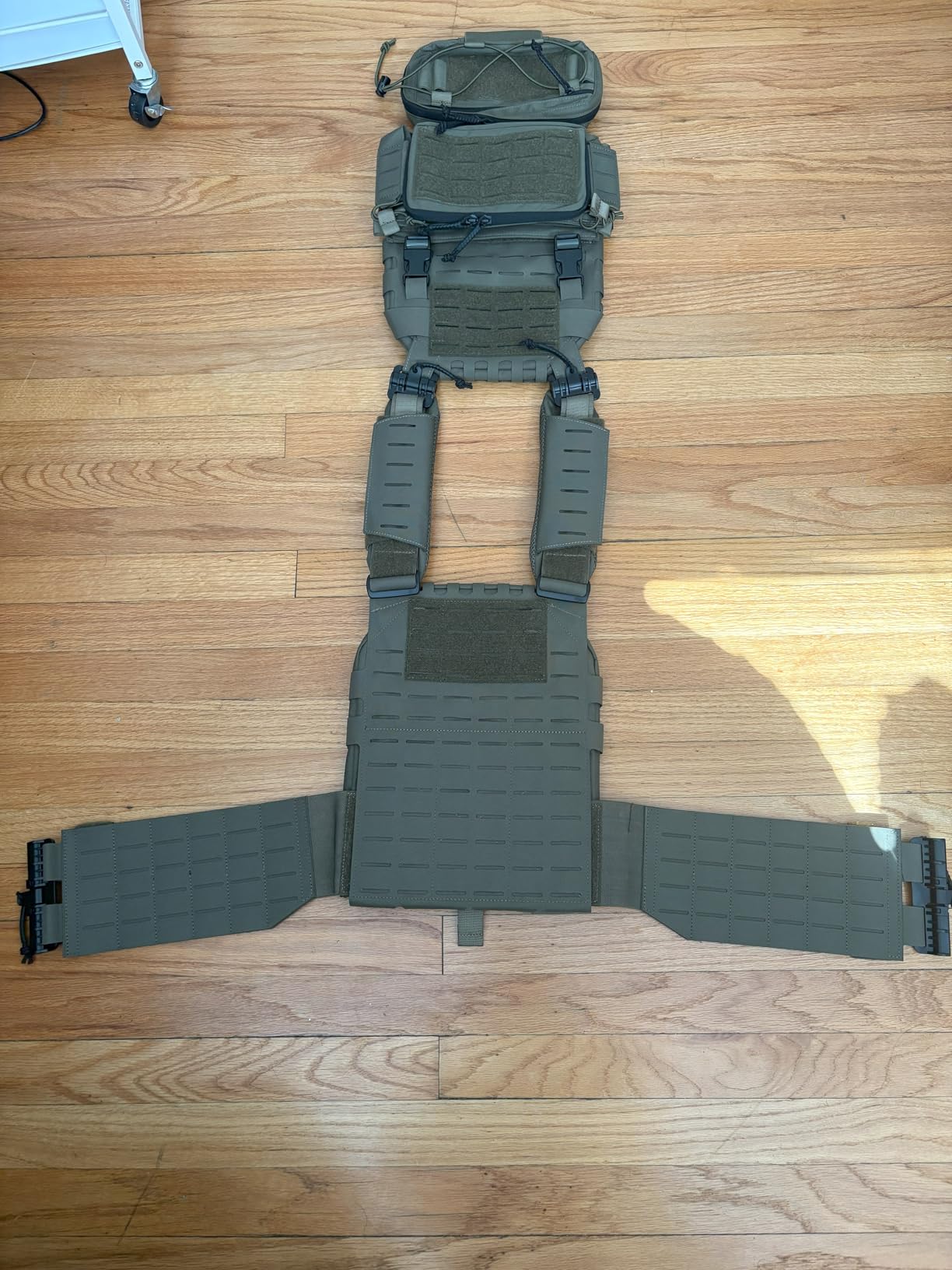 VOTAGOO GEAR 500D Quick Release Modular Plate Carrier Men Training Vest With Drop Pouch, Adjustable Training Vest For Outdoor customer photo 1