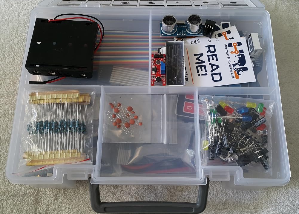 Horizon Uno Electronics Starter Kit with Video Lessons, Arduino-Compatible Board, Sensors, LEDs, Servos & More, Learn Electronics & Coding for Beginners customer photo 2