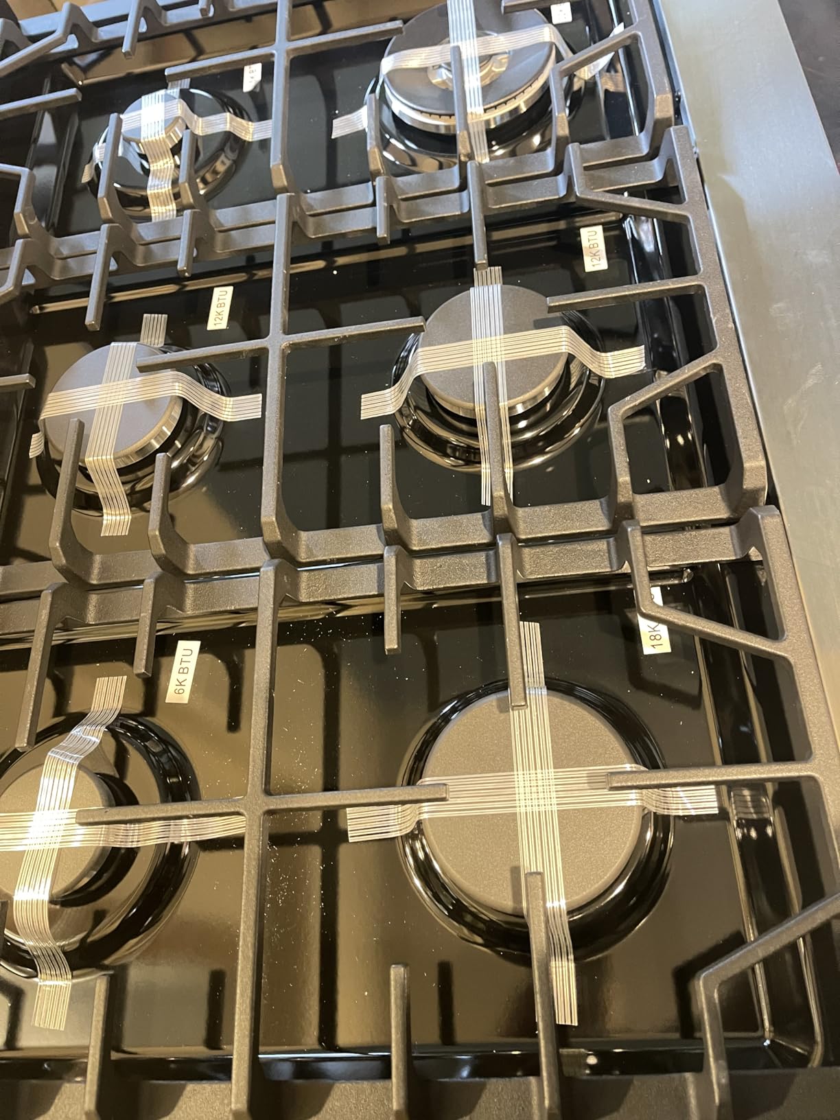 AAOBOSI 36 Inch Gas Range Oven, Smart Air Fryer Self Clean Oven, 6 Cu.Ft 6 Sealed Cooktop Burners, Freestanding Stainless Steel Convection Oven with Halogen Light, NG/LP customer photo 1