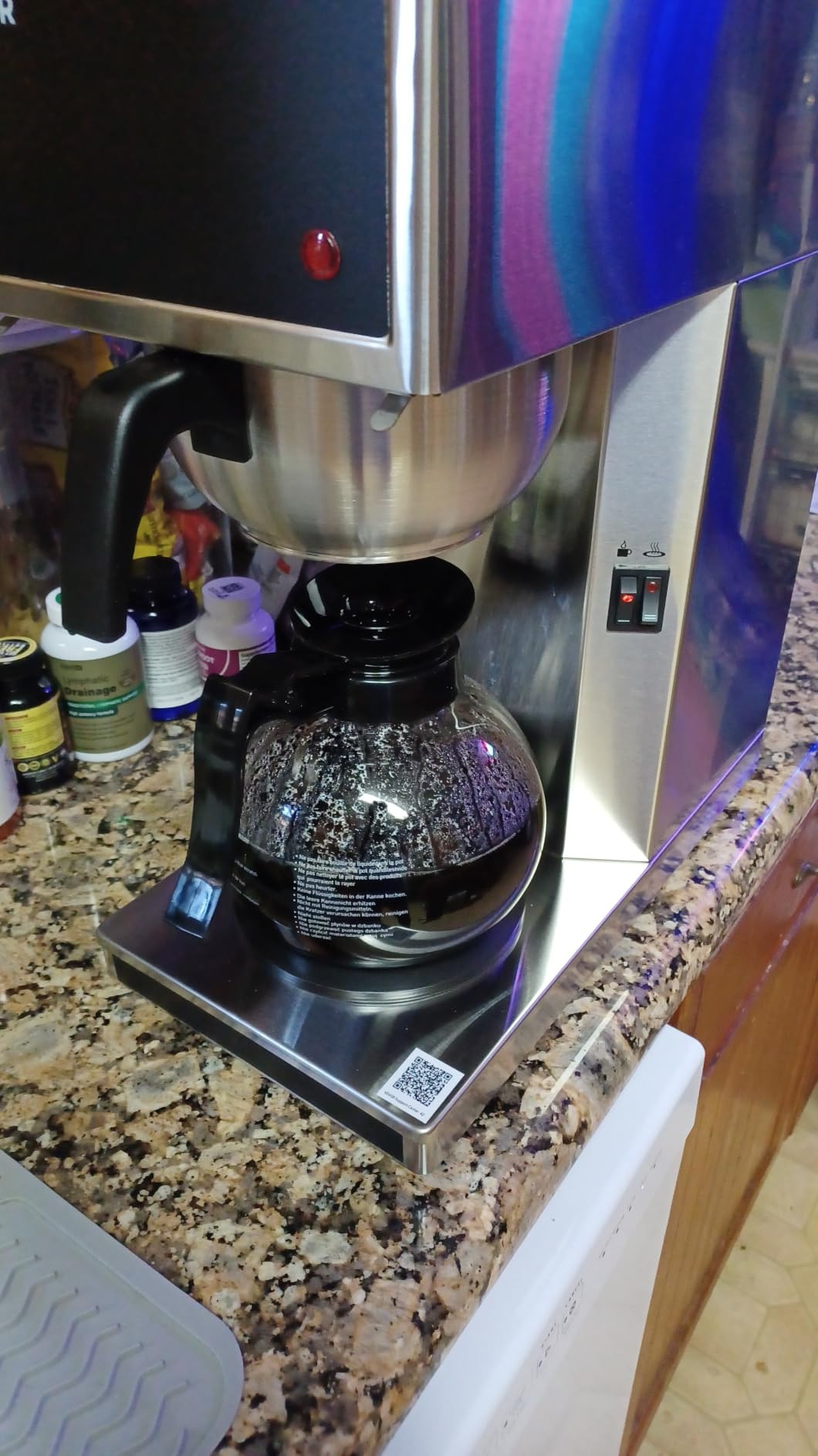 VEVOR Commercial Drip Coffee Maker, 12 Cups Coffee-Maker Machine with 2 Glass Carafes and 2 Decanter Warmer Plates, Stainless Steel Drip Style Coffee Brewer, for Restaurant, Office, Coffee Shop & Home customer photo 1
