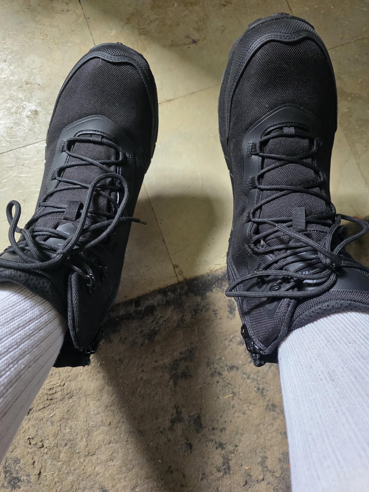 NORTIV 8 Men's Composite Toe Work Boots Slip Resistant ASTM F2413-24 Safety Work Boots with Zipper, Terrascope-nano customer photo 1
