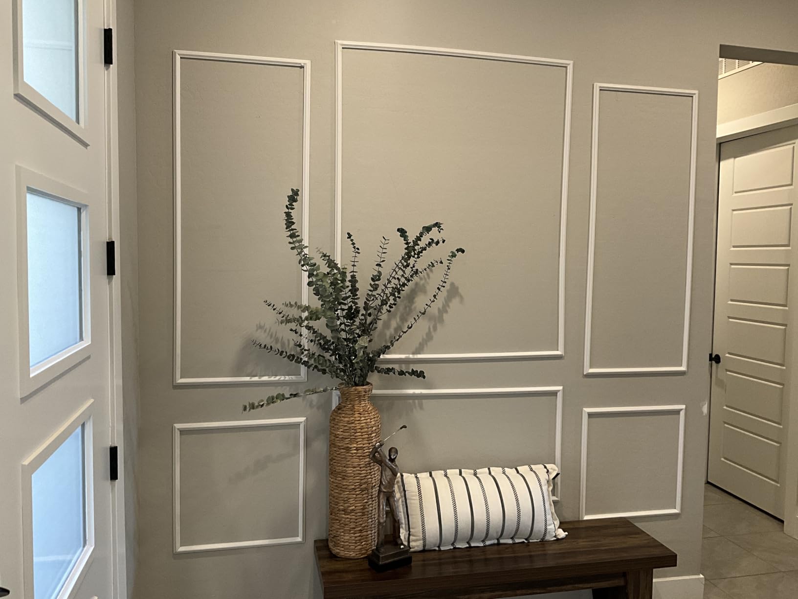 Accent Peel and Stick Wall Molding Kit Frame Pre Cut Moulding Panels | (50
