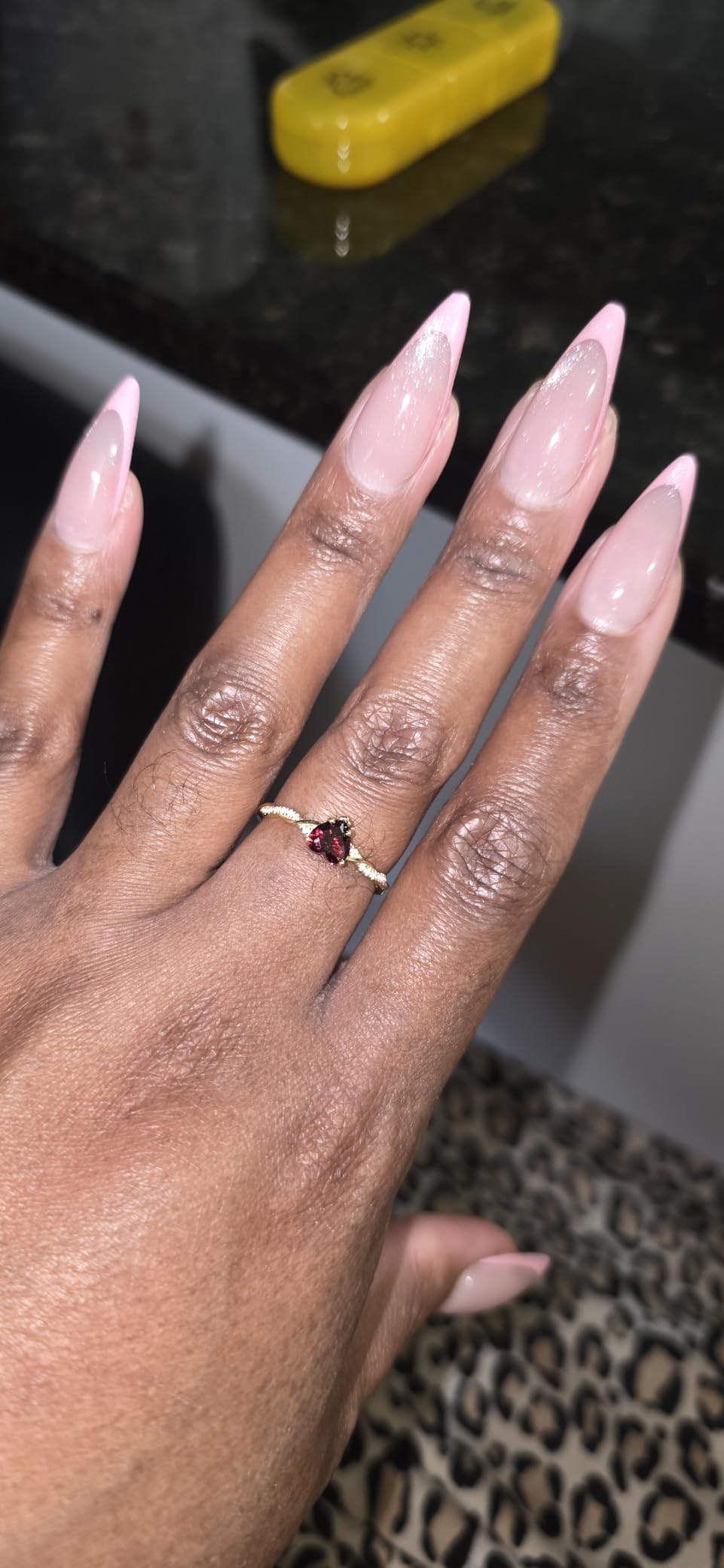 Yaresul 1.25ct Women Heart Promise Ring 925 Sterling Silver Rings customer photo 2