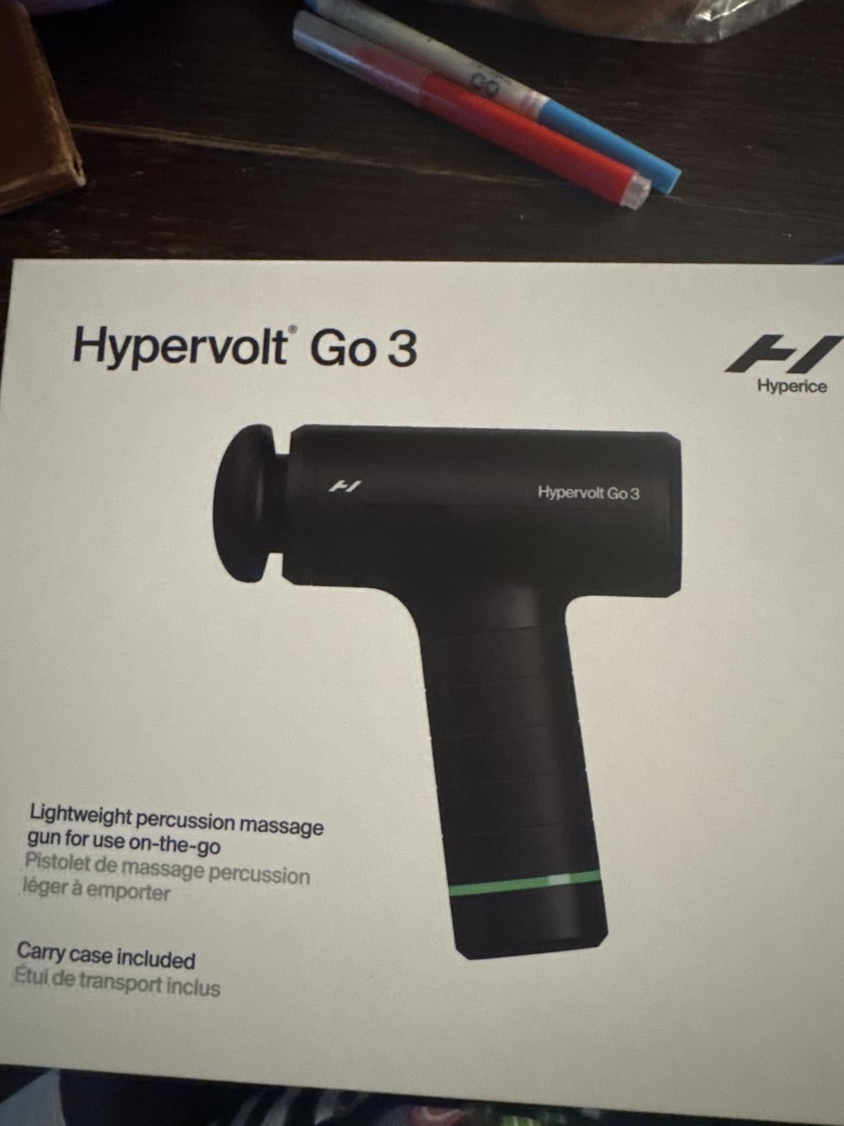 Hyperice Hypervolt Go 3 Percussion Massage Gun Lightweight with Carry Case | Muscle Recovery | Compact Power | TSA Friendly Design | Long Battery Life | Five Speed Settings | Pressure Sensor Feedback customer photo 2