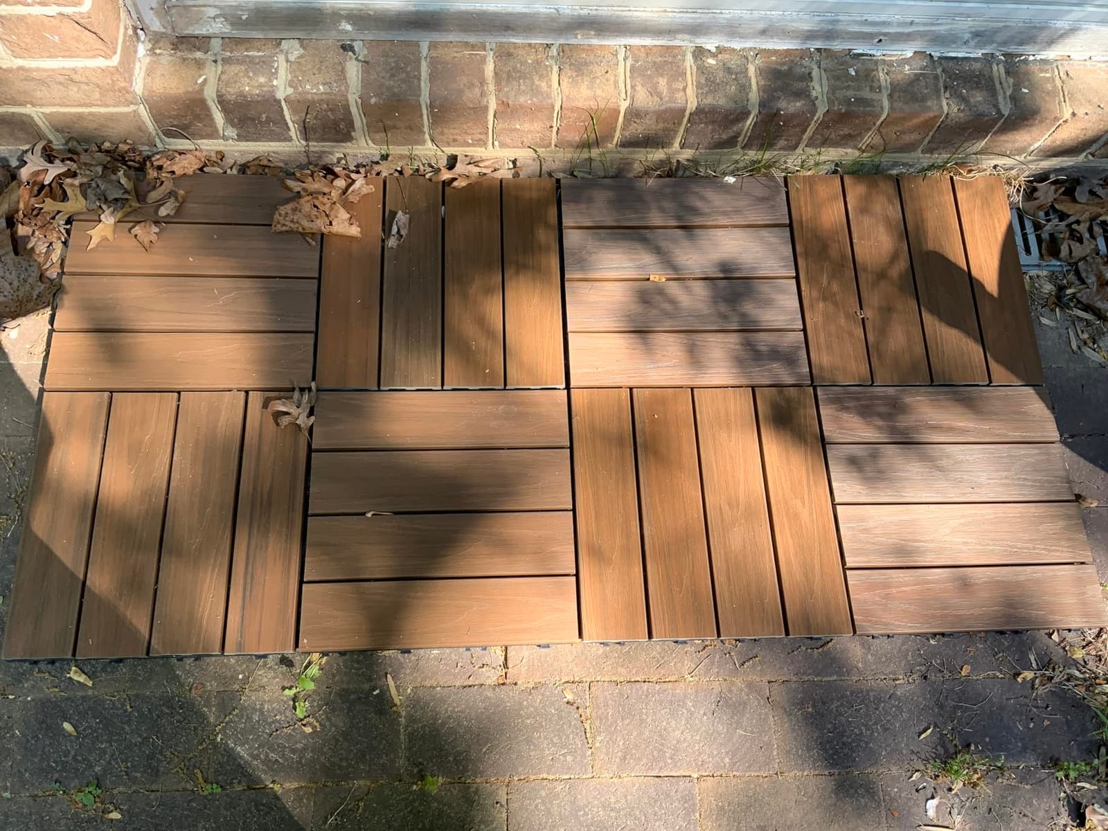 9 Pack Deck Tiles, 12''X 12'' Interlocking Deck Tiles All Weather Patio Flooring Outdoor Waterproof for Balcony Porch Backyard Poolside (Dark Gray) customer photo 2