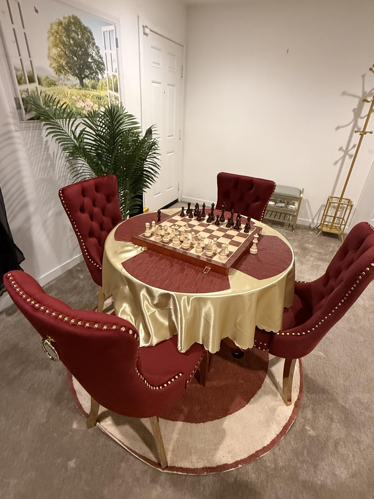 20 Inch Super Large Wooden Chess Set, Hand-Carved Wooden Chess Pieces with 4.5