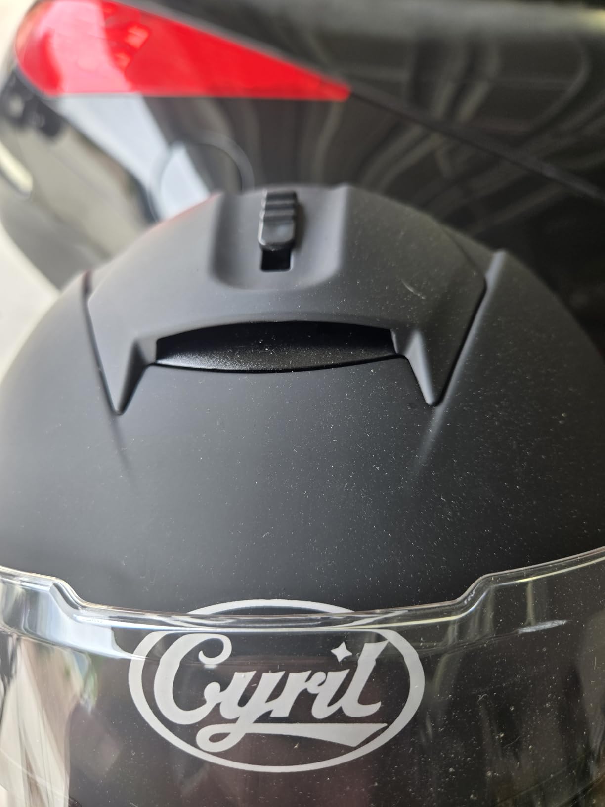CYRIL Modular Motorcycle Helmet DOT Approved, Flip Up Full Face for Adults | Intercom ready, eyewear friendly with 3 visors (extra smoke shield), light 3.6 lbs build, and carrying bag customer photo 2