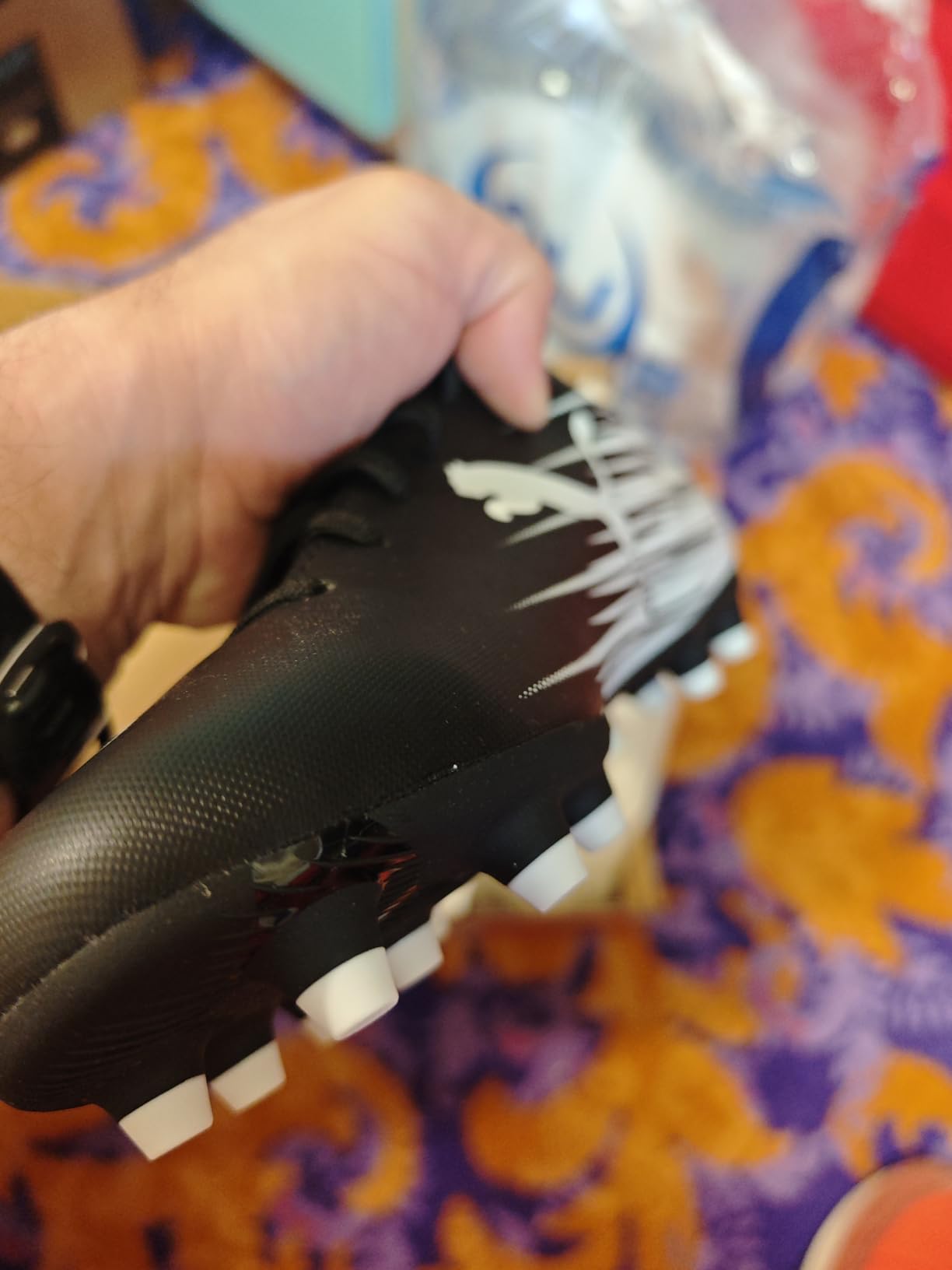 Puma Mens Attacanto Firm, Artificial Ground Soccer Cleat customer photo 2