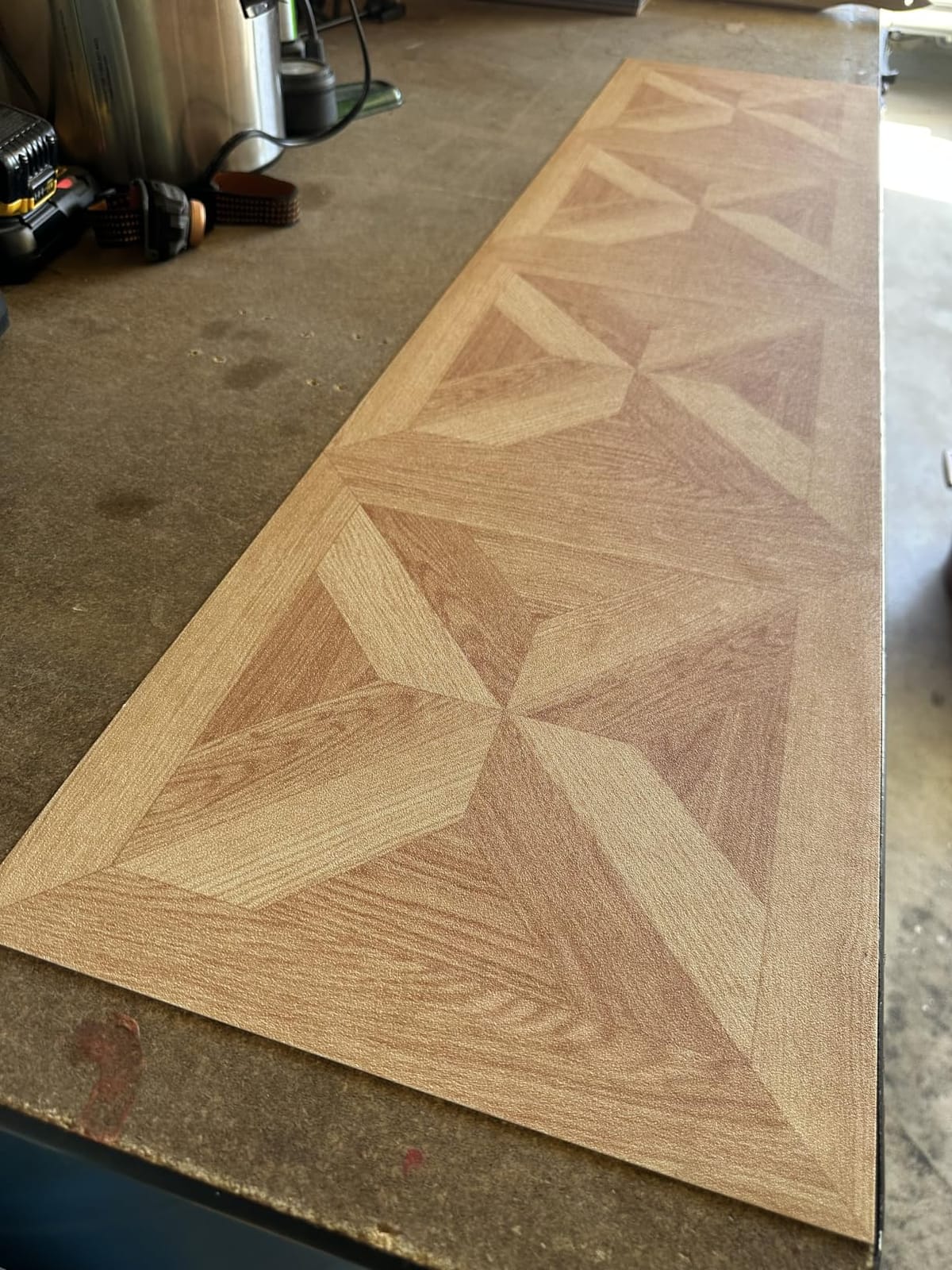 Livelynine 12x177 Peel and Stick Vinyl Floor Planks Wood Look Oak Wood Floor Tiles Peel and Stick Floor Tile Bathroom shed Natural Wood-Grain Laminate Flooring Tiles Renter Friendly Flooring Linoleum customer photo 2
