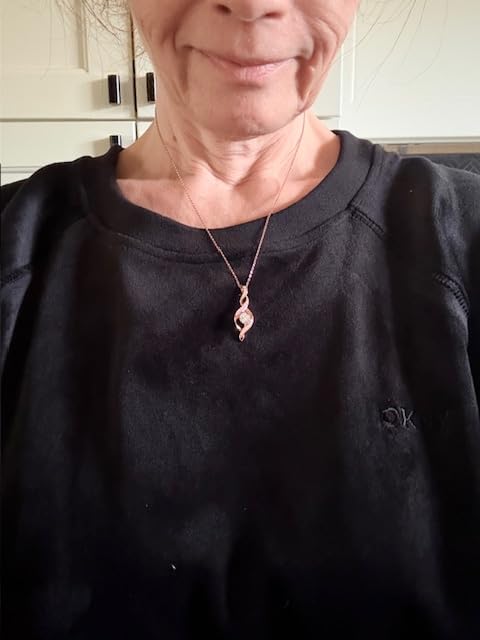 Women Diamond Necklace, 0.85 Carat LAB GROWN Diamond Pendant customer photo 2