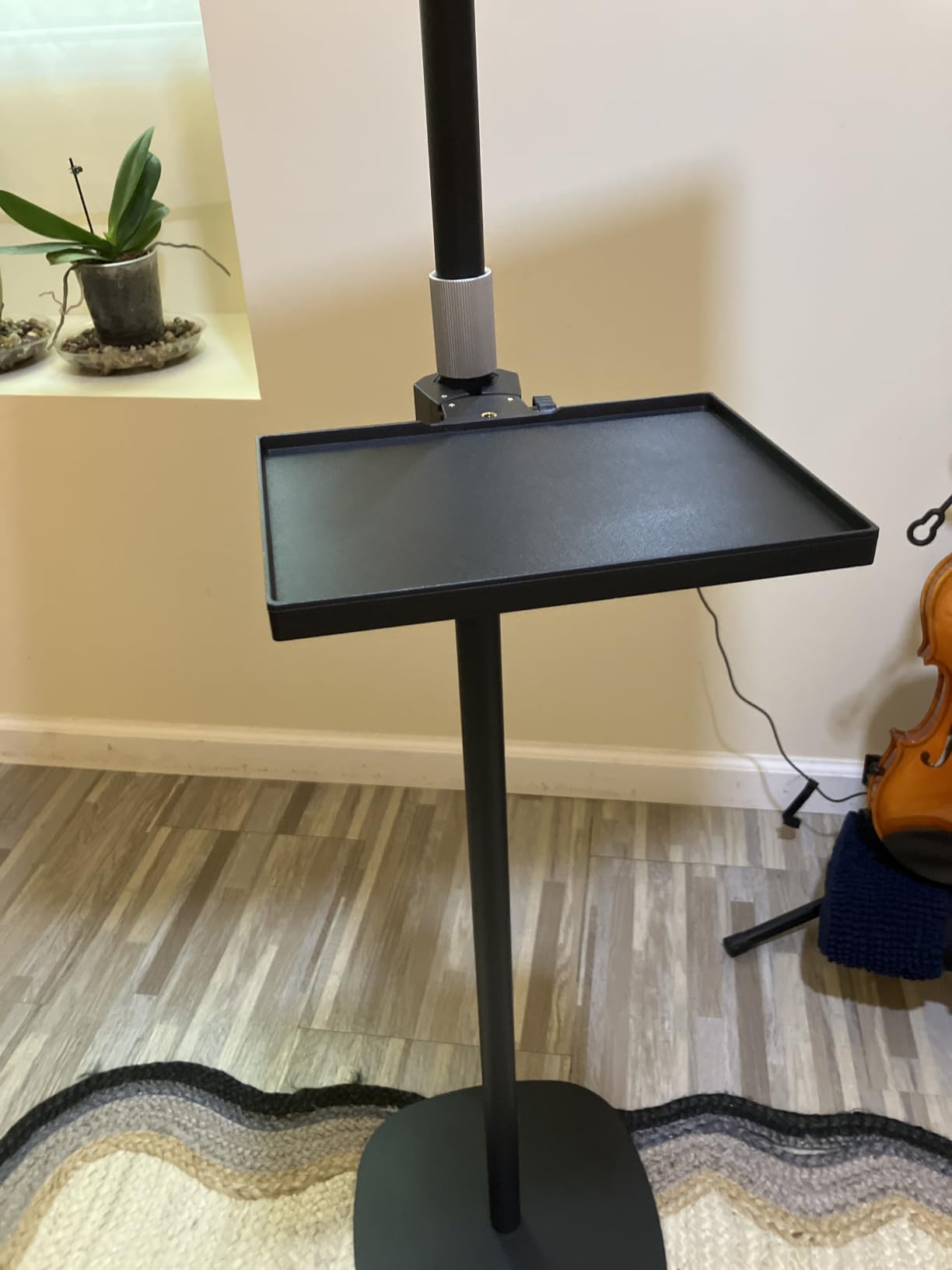Music Stand for Sheet Music, Heavy Duty Stable Base, Black | Adjust from 23.6