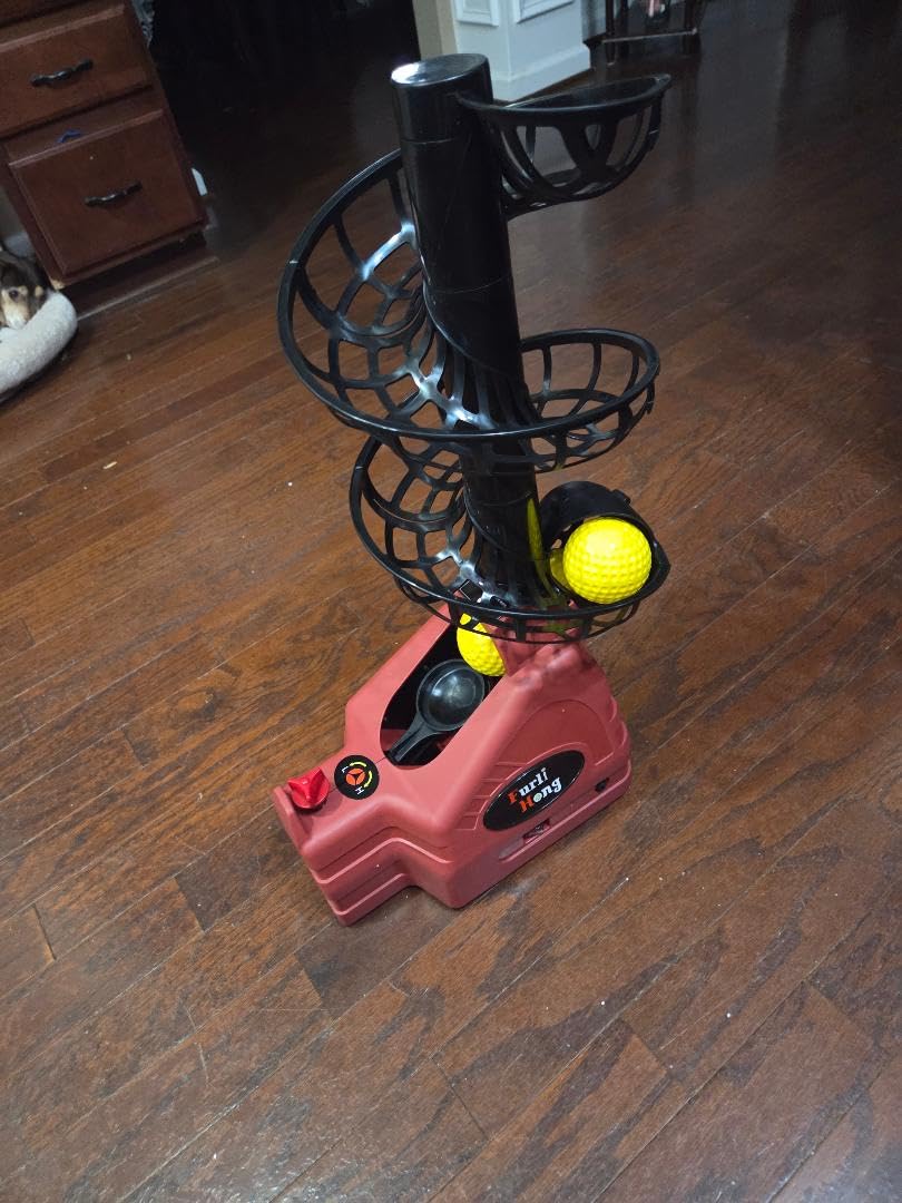 Furlihong 698TPCBH 4-in-1 Toss Machine for Baseball, Tennis & Pickleball | Adjustable Height & Distance, Multi-Sport Training for Baseball, Tennis, Pickleball & Cricket, Ideal for Family & School Use customer photo 1