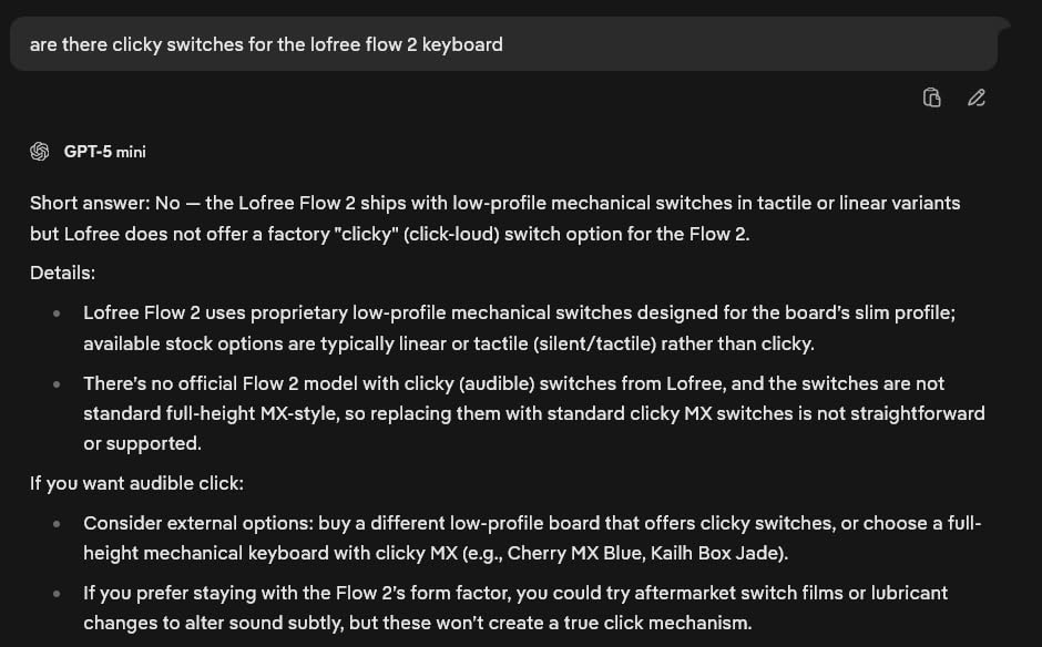 Lofree Flow2 Low-Profile Mechanical Keyboard, CNC Aluminum Body with Gasket Mount, Tri-Mode Wireless, Hot-Swappable & VIA Compatible, Side Touch Bar, for Mac/Windows (Space Gray, 84 Keys) customer photo 1