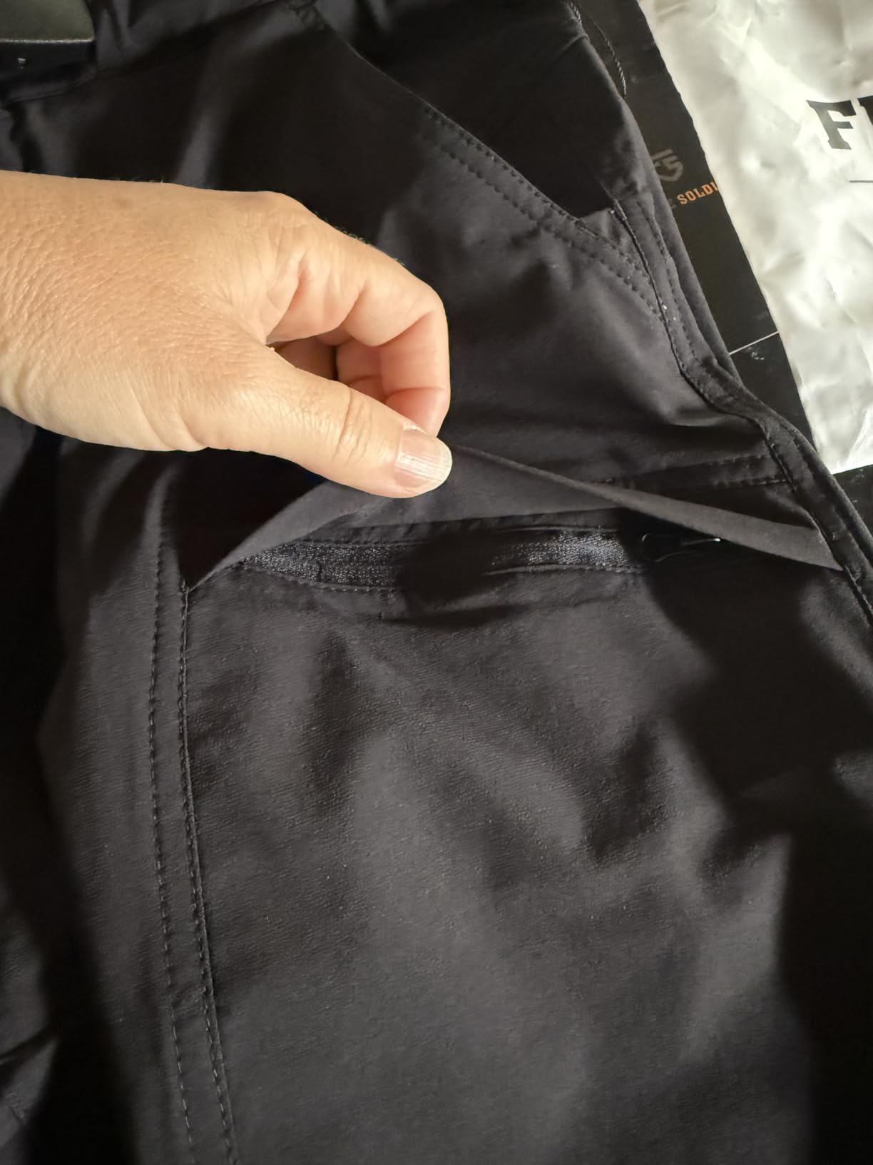 FREE SOLDIER Mens Hiking Pants Waterproof Quick Dry Outdoor Pants customer photo 2