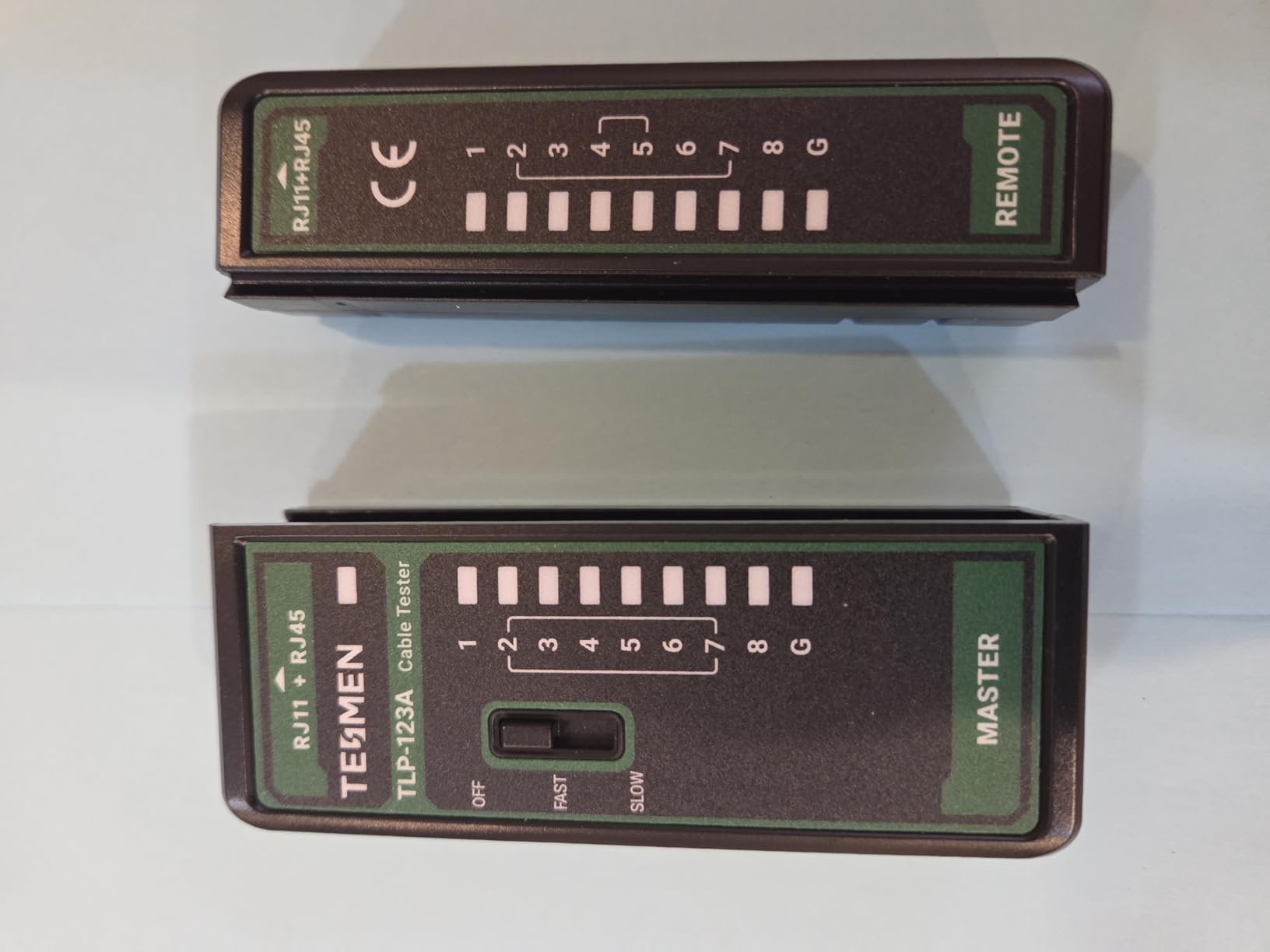 TESMEN TLP-123A Network Cable Tester for RJ11 RJ45, Ethernet Wire Tool for CAT5/CAT5E/CAT6/CAT6A/CAT7/UTP&STP, LAN & TEL Continuity Test, Suitable for Cable Maintenance - Green customer photo 1