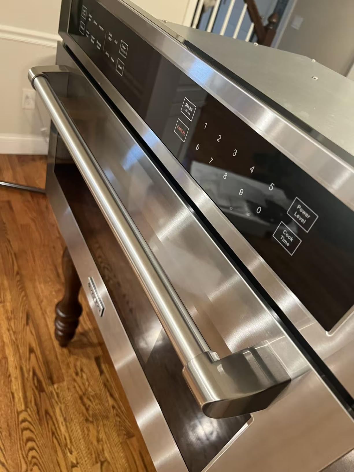 AAOBOSI 24 Inch Built-in Microwave Convection Oven, 1.6 Cu.Ft Air Fryer Combo, 1000W, Sensor Cooking & Auto Menu, 11-level Power, 12+ Cooking Modes, Drop Down Door, Stainless Steel customer photo 2