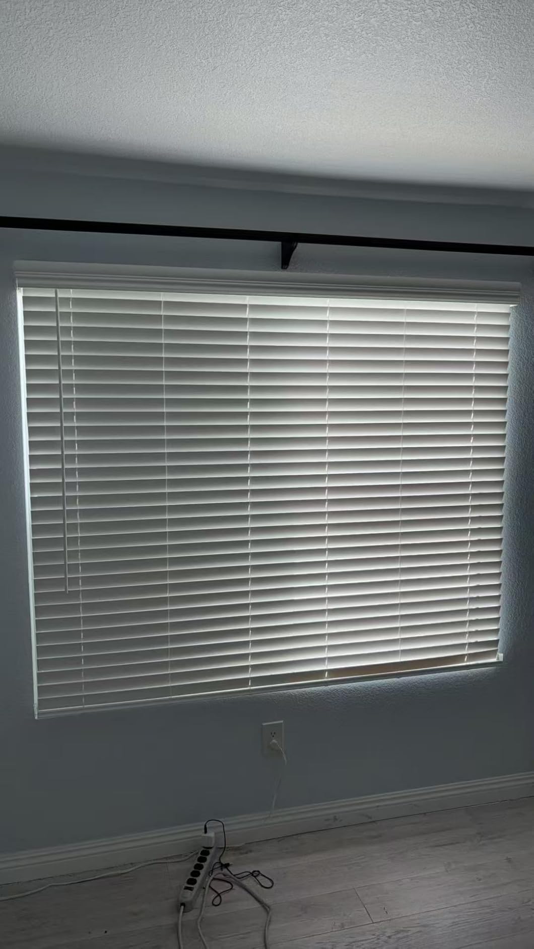 AOSKY 2 Inch Cordless Faux Wood Blinds, Indoor Window Shades, 34
