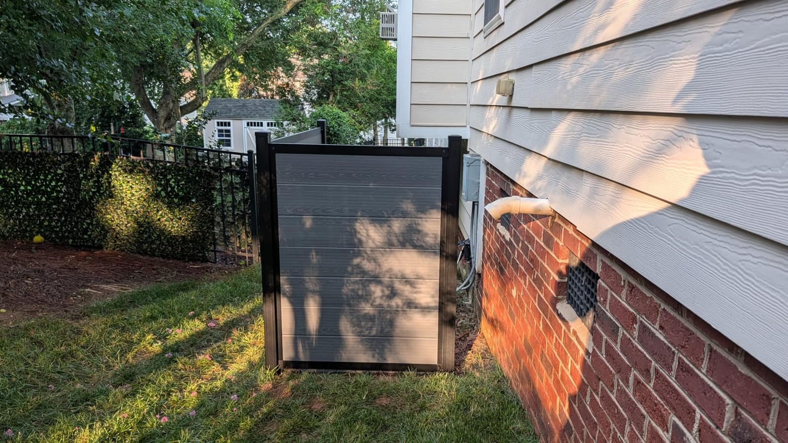 WamBam Composite Privacy Fence Panel, 6ft Slate Grey customer photo 2