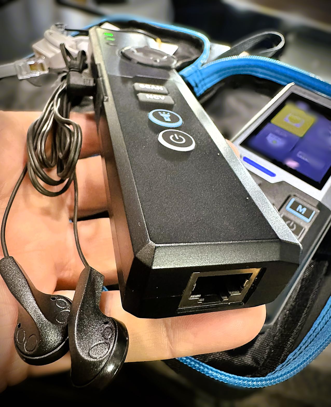 FNIRSI LPM-10A Network Cable Tester Kit, for CAT5 CAT5e CAT6 RJ11 RJ45 | Wire Tracer & Cable Toner with Wiremap, PoE, NCV, Length & 10/100/1000M Test, Rechargeable customer photo 1