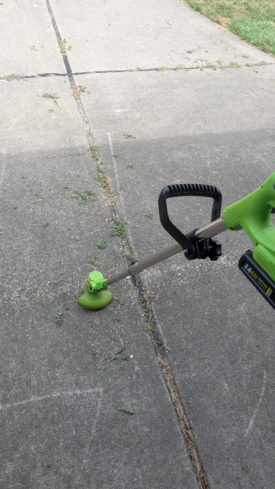 Cordless Weed Wacker Eater Brush Cutter Weed Trimmer with Blade Stringless | 2 X 2.0Ah Electric Weedwacker 21V Battery Powered with Charger customer photo 1