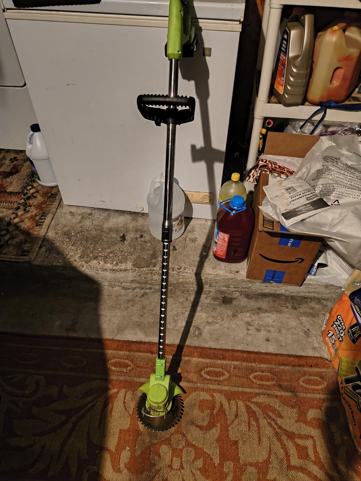Cordless Weed Wacker Eater Brush Cutter Weed Trimmer with Blade Stringless | 2 X 2.0Ah Electric Weedwacker 21V Battery Powered with Charger customer photo 2