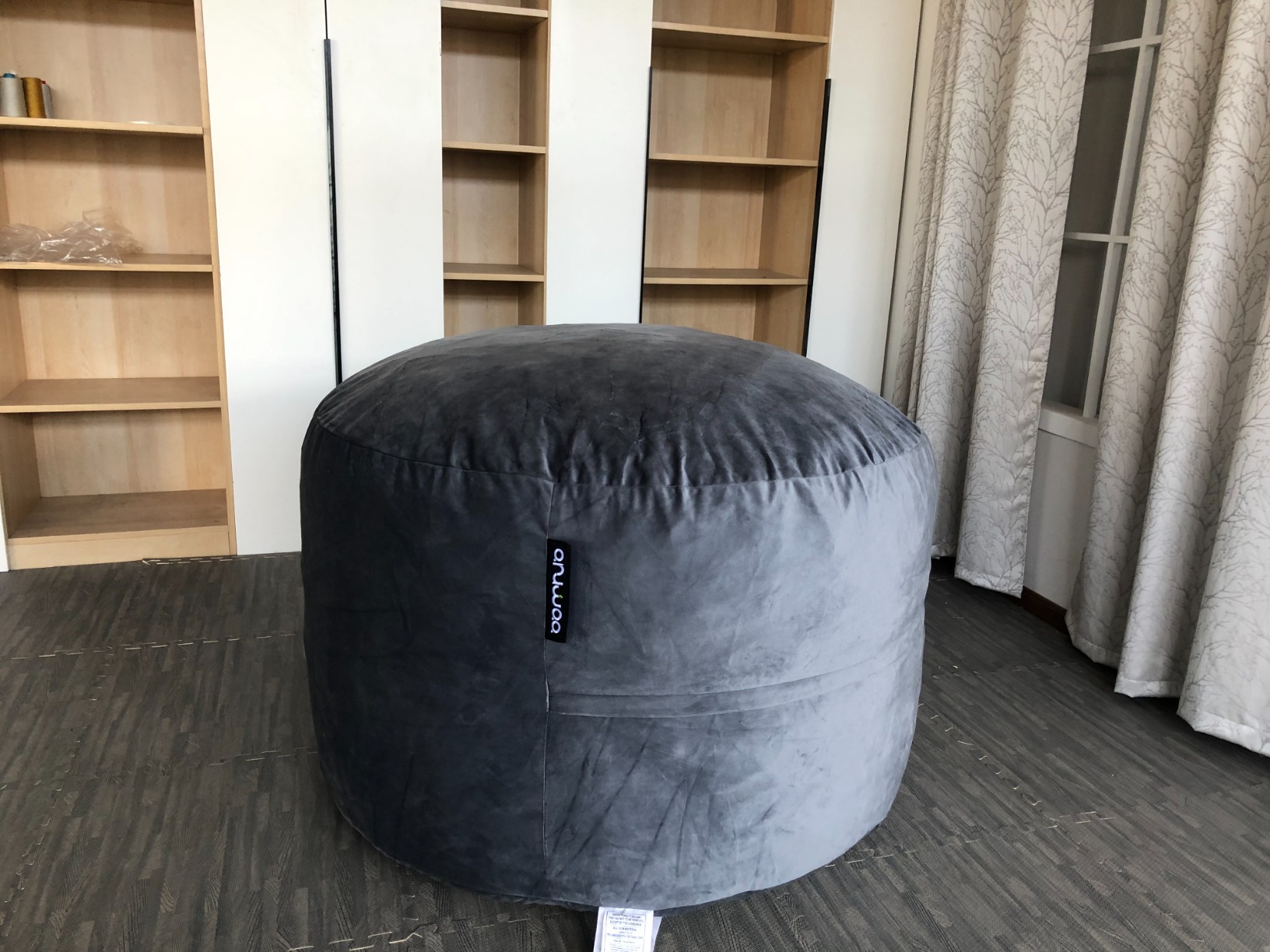 Bean Bag Chairs for Adults, 3FT Memory Foam, Plush Microfiber, Black | Gaming Cozy Chair, Oversized Bean Bag with Backrest & Armrests, Supports Reading, Gaming, Relaxing in Bedrooms, Living Rooms customer photo 1