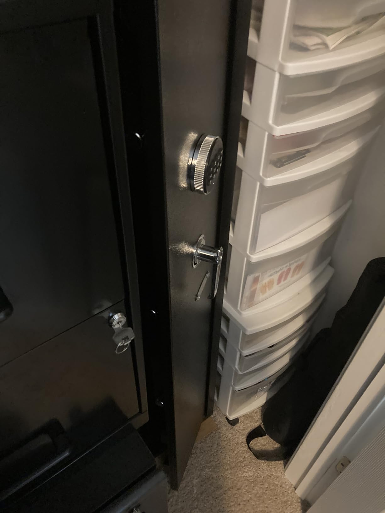 20 Rifle Gun Safe, Keypad Gun Safe for 10-16 Rifles and 4 Pistol Storage Pockets, 21