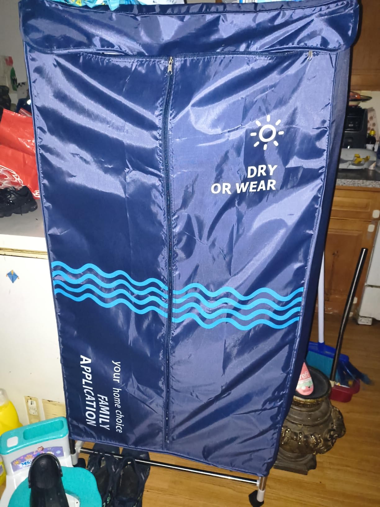 Clothes Dryer, Portable Drying Machine with Timer, 60inch Laundry Drying Wardrobe with Large Capacity, Electric Dryer/Rack for Home | Apartments (Grey IM5) customer photo 1