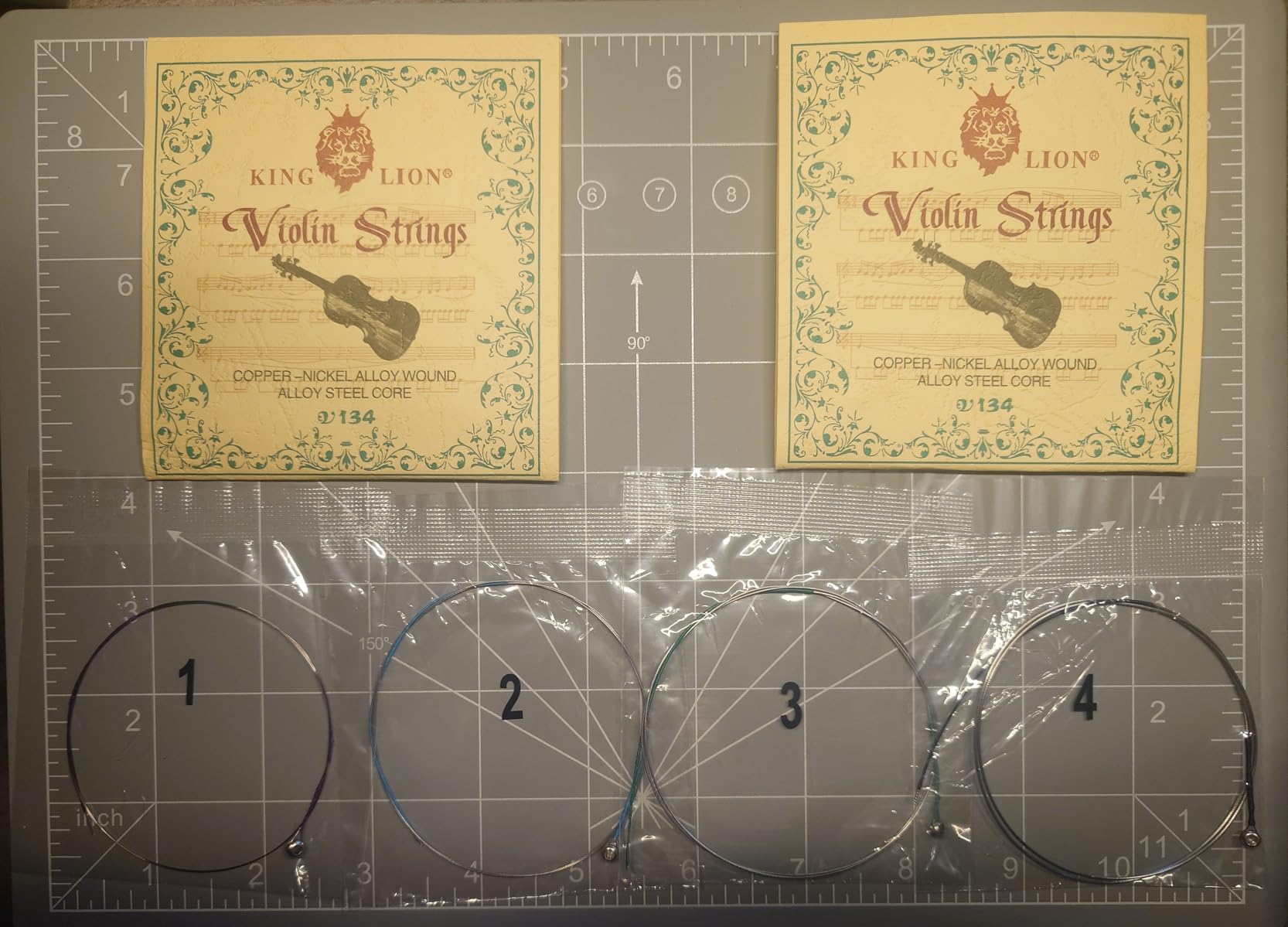 8 Pieces Violin Strings Full Set G-D-A-E, Replacement Strings for 4/4 3/4 1/2 1/4 Violins, Quality Steel Core for Student Beginner & Enthusiasts Playing customer photo 1