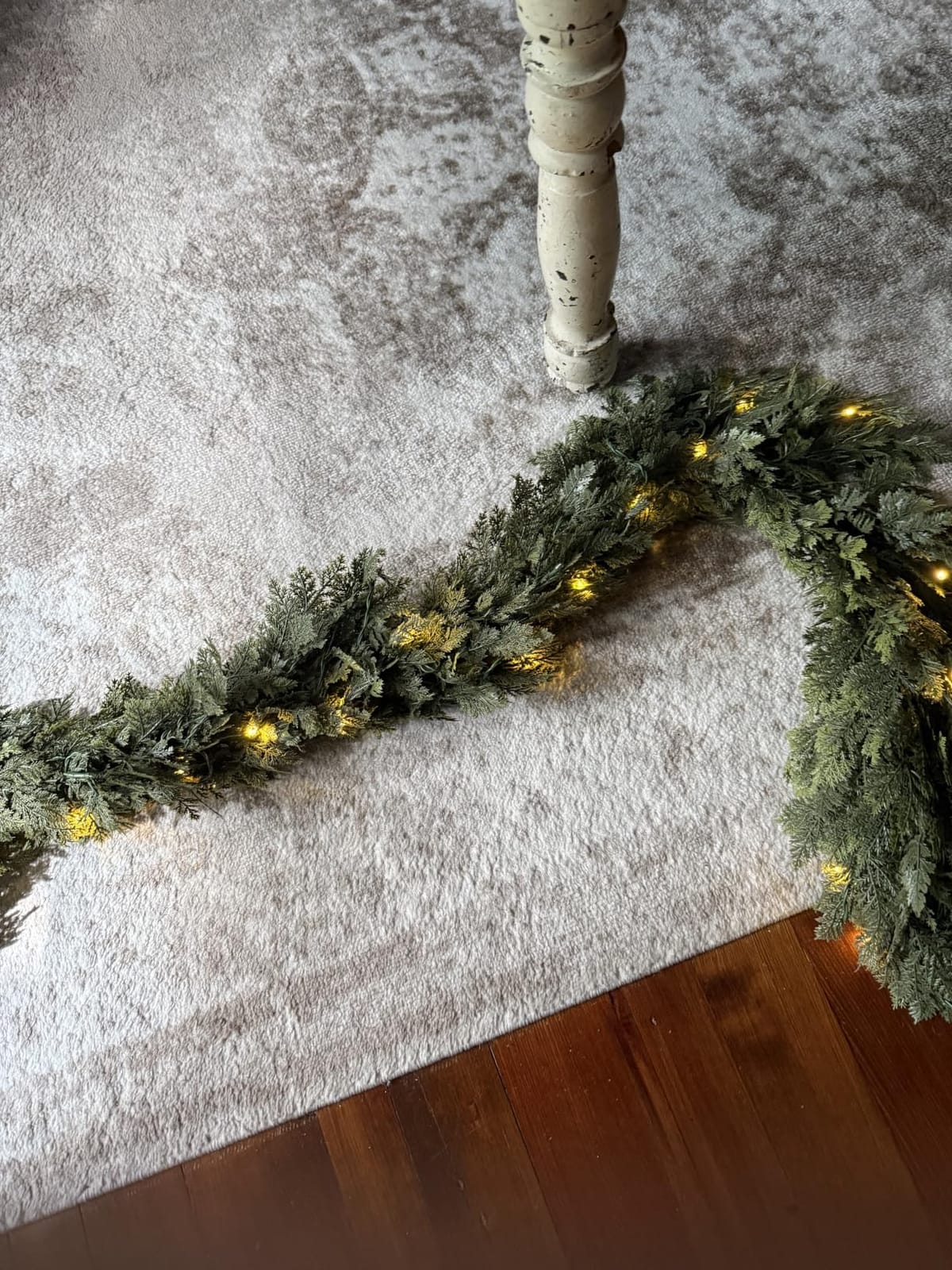 Pre-Lit Christmas Garland 9FT Decorations Real Touch Cedar Cypress Pine Greenery Artificial Green Christmas Garland with Lights for Mantle, Fireplace, Table, Stairs, Door, Indoor Outdoor Decorations customer photo 2
