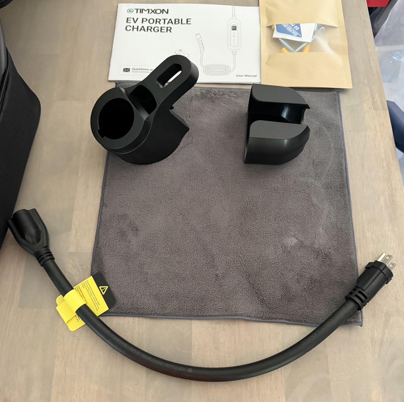 16A Portable Level 1&2 EV Charger-ETL Certified,110V-240V Car Charger with 25FT Charging Cable, NEMA 6-20 Plug & NEMA 5-15 Adapter EV Charging Station, Backup EV Chargers for All SAE EVSE J1772 Cars customer photo 2