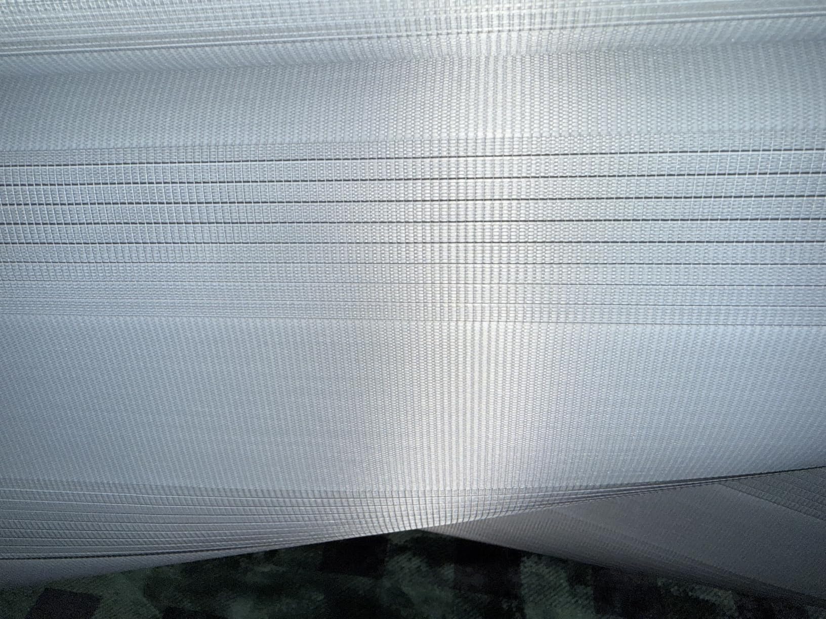 Changshade Cordless Zebra Blinds for Windows, Light Filtering Dual Layer Zebra Shades, Free-Stop Roller Blinds, Privacy Day Night Light Control for Bedroom Living Room Office, White, 34