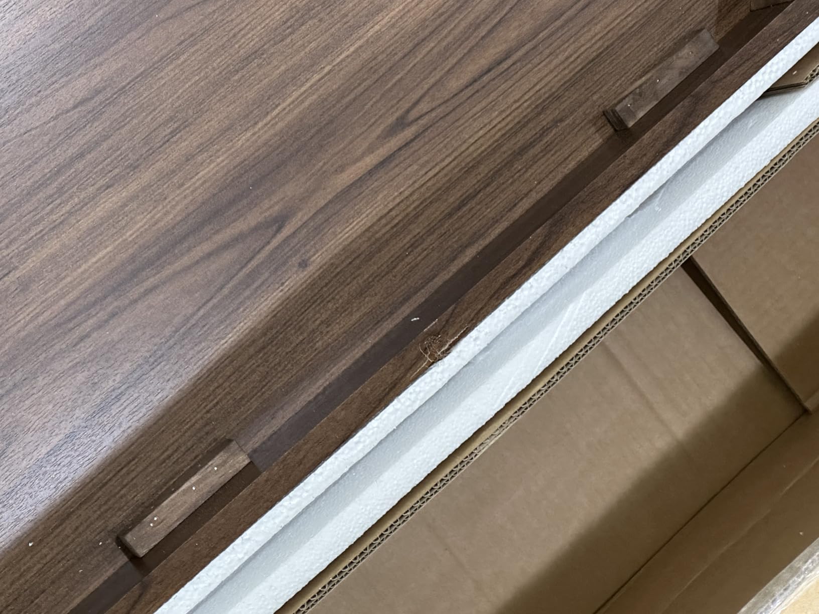 COLAMY Fluted Sideboard Cabinet with Storage, Solid Wood Buffet for Dining Room, Credenza Console with Adjustable Shelves, Walnut Finish customer photo 1