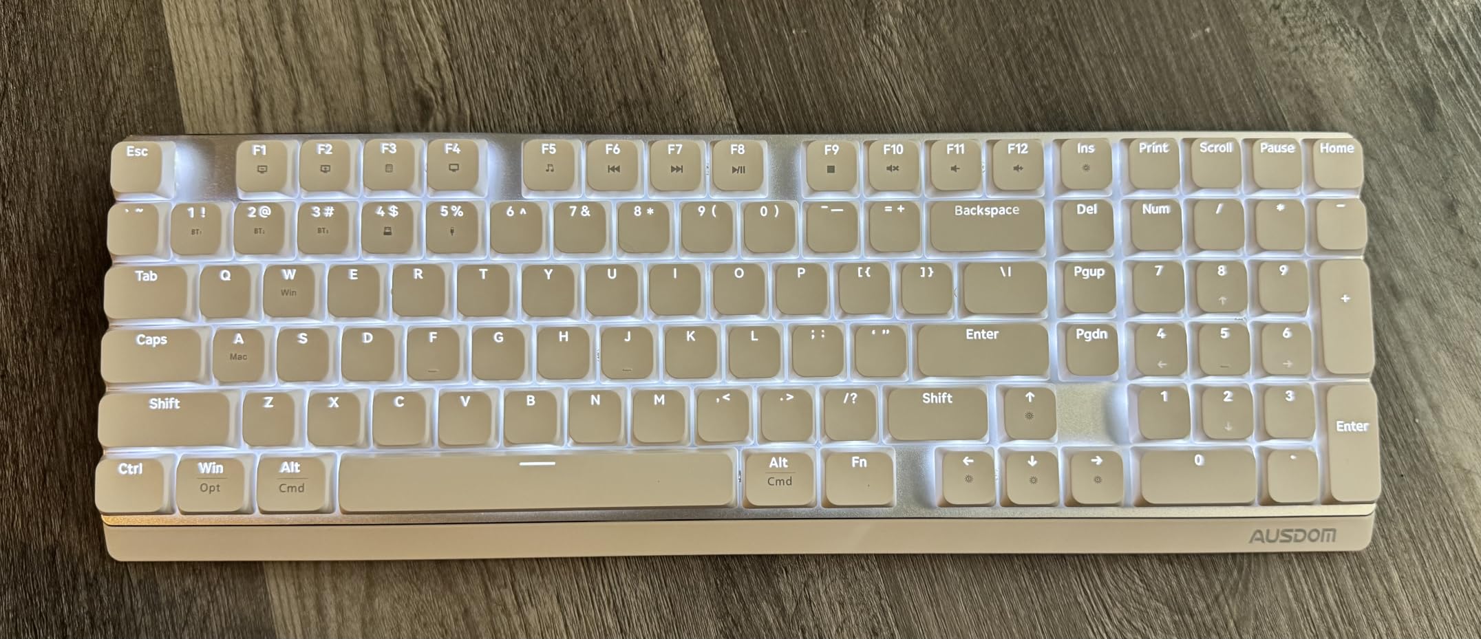 AUSDOM Wireless Mechanical Silent Office Keyboard, Low-Profile Linear Switches customer photo 1